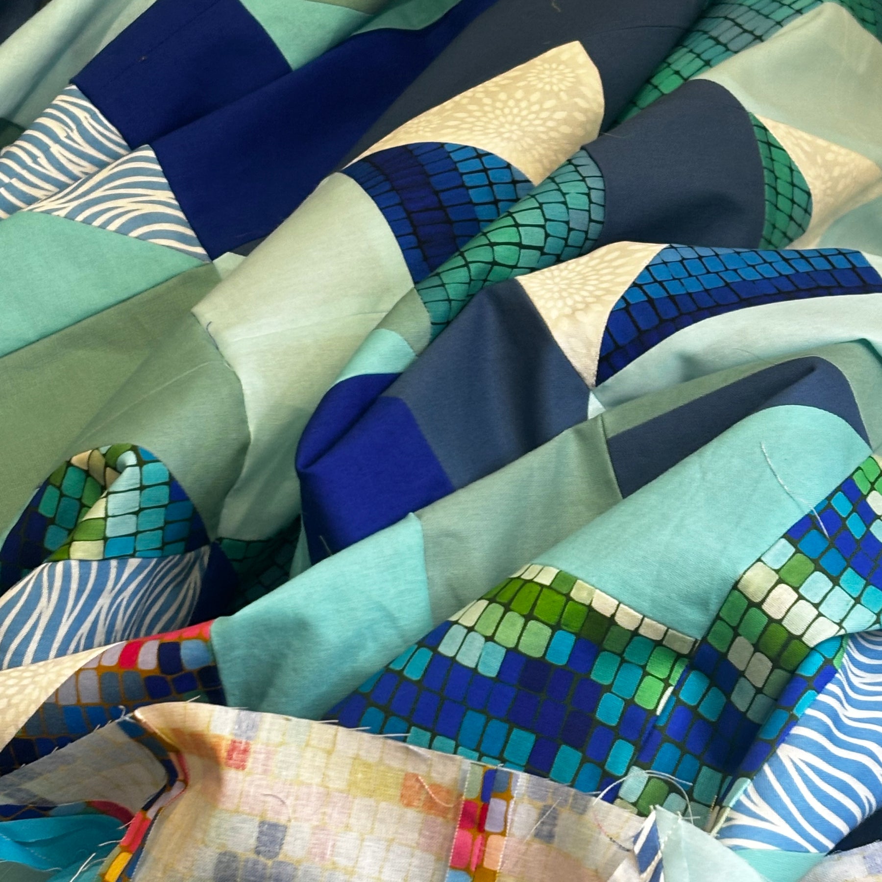 Custom queen quilt Heather
