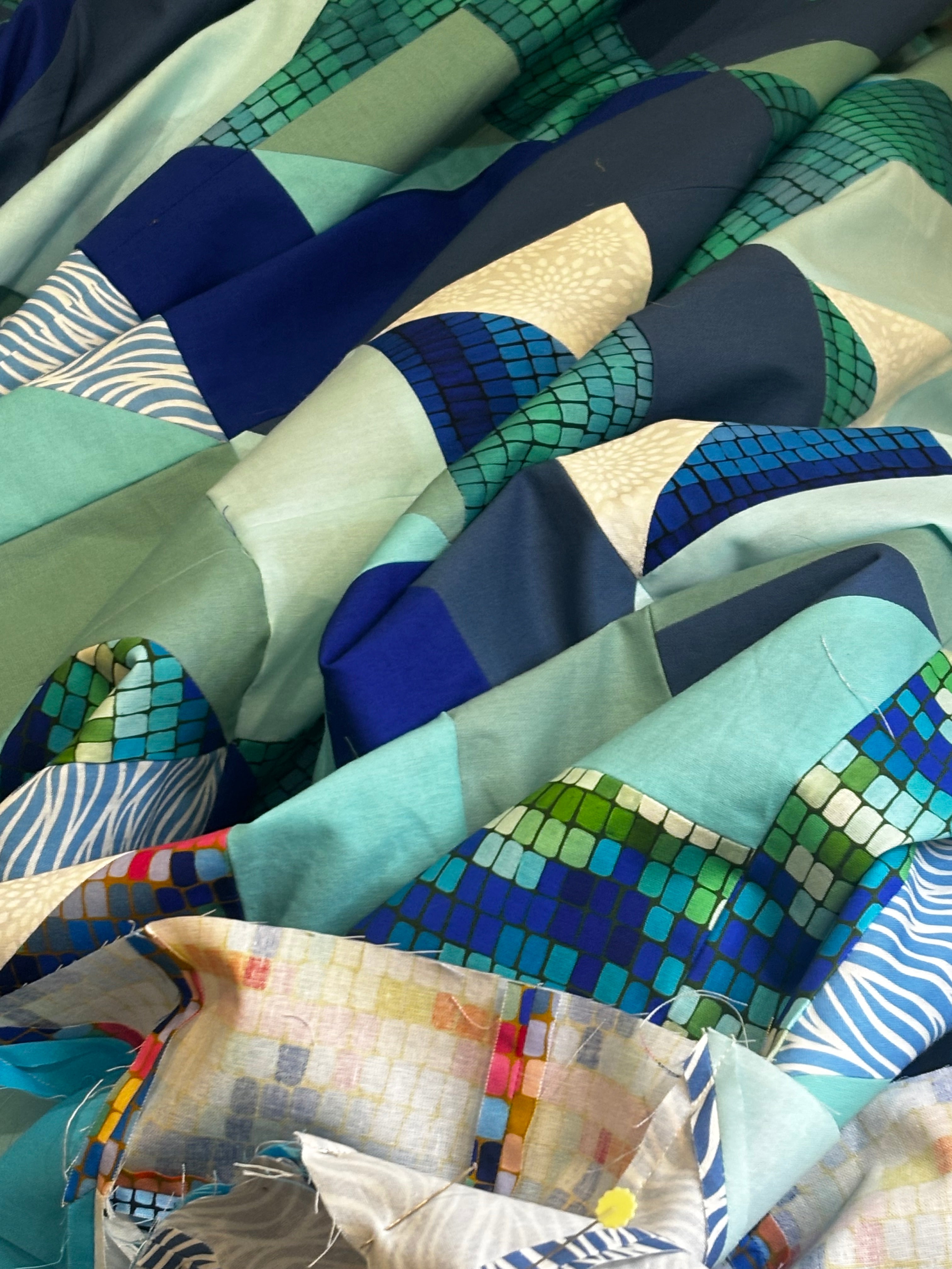 Custom queen quilt Heather