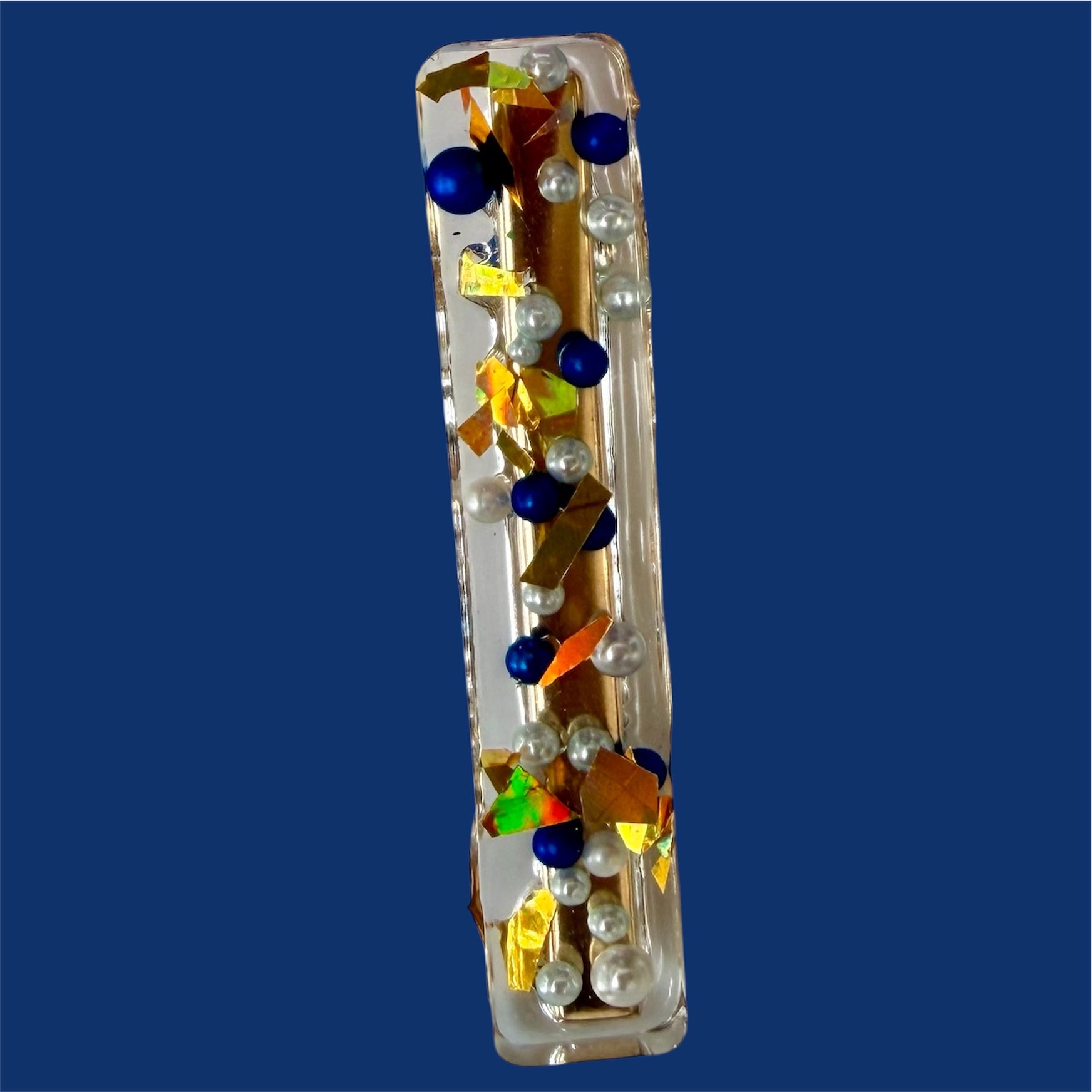 A Set Of Three Blue Barrettes