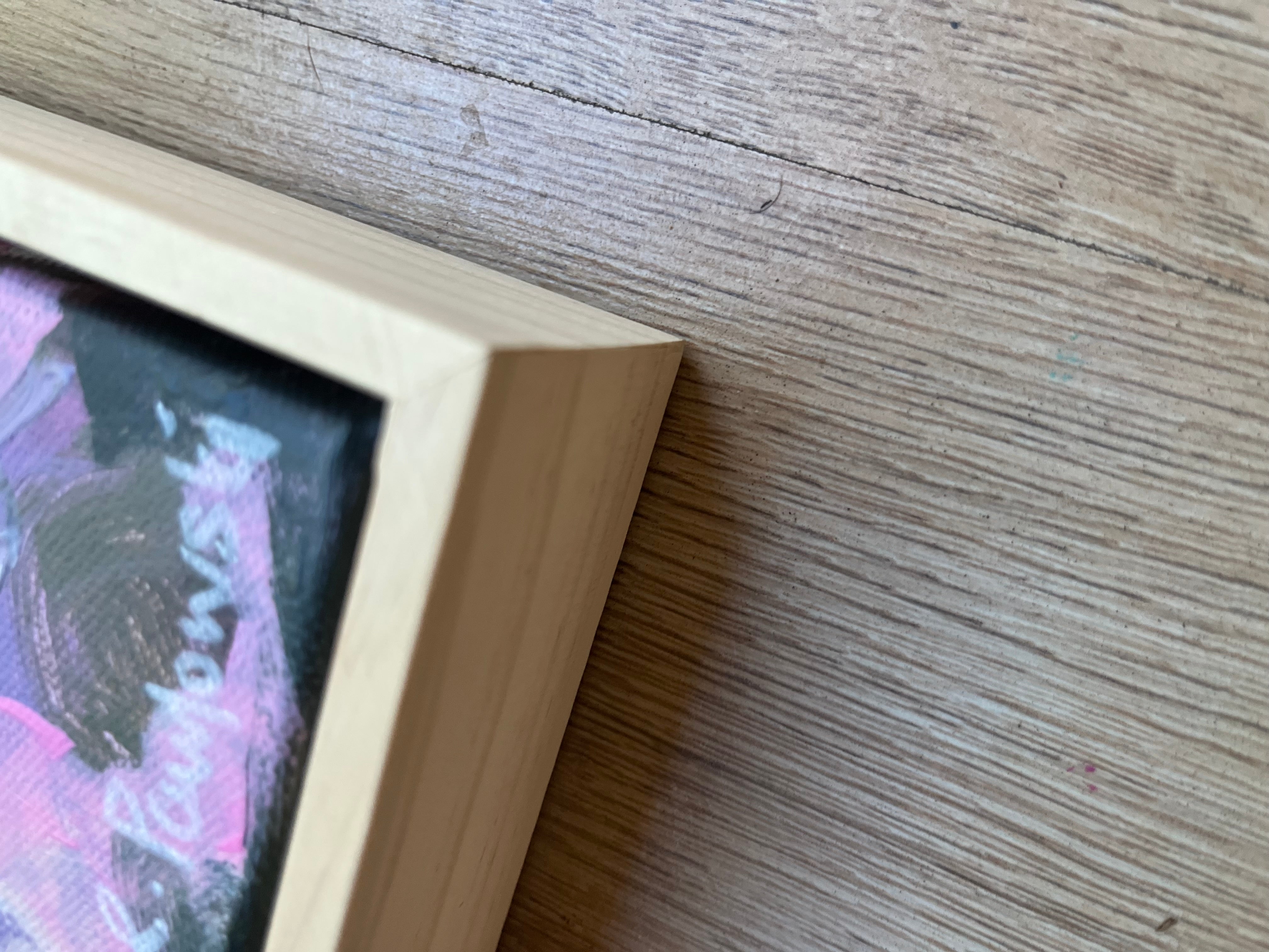 “Fly Away” framed small original abstract art artwork wall art