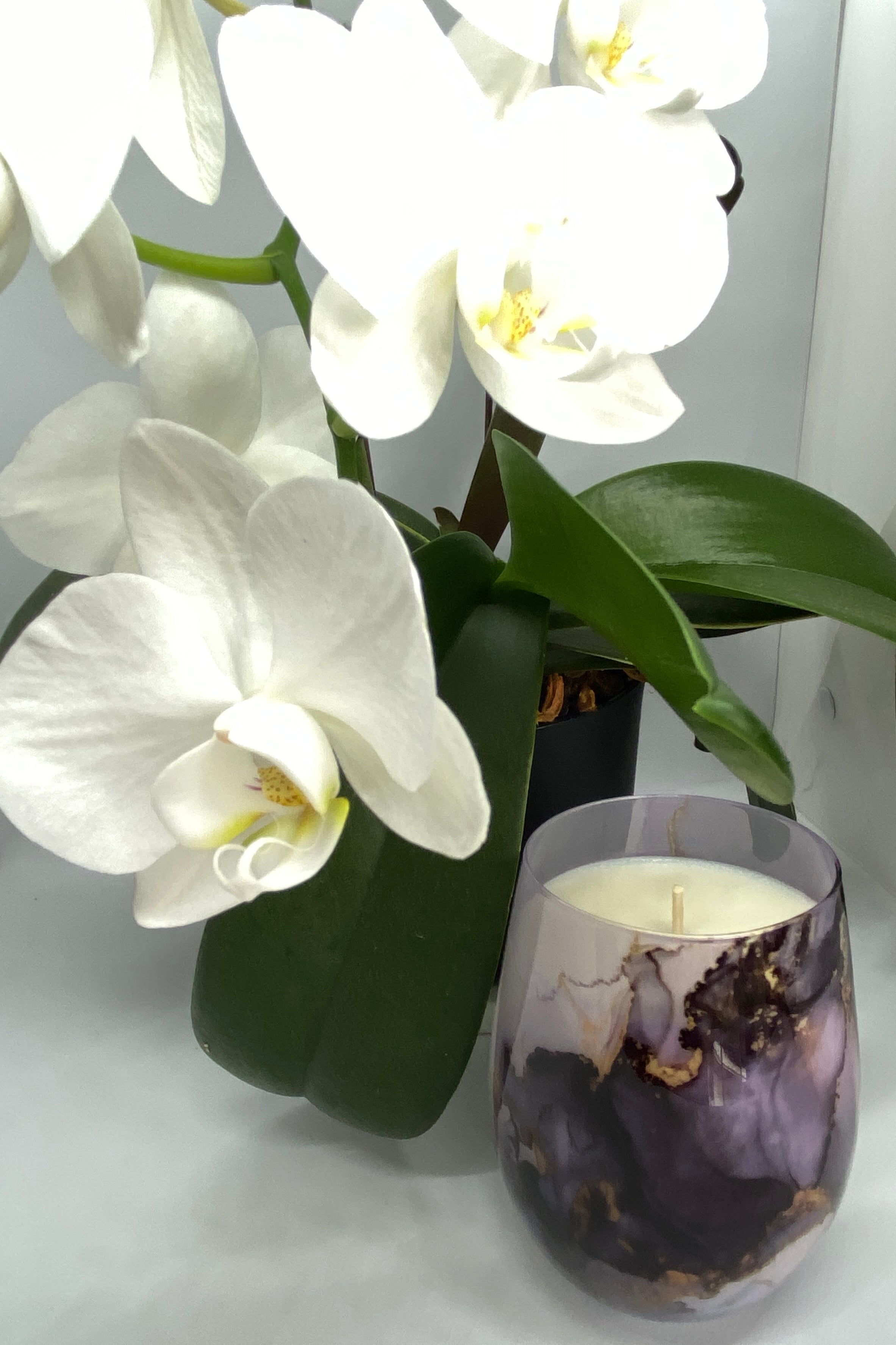 Renee Marble Purple Agate Glass - Poured to Order