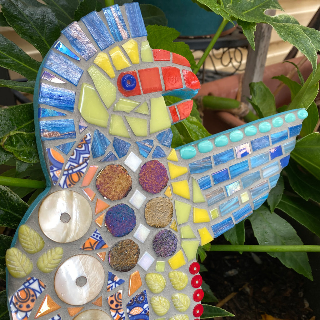 Mosaic Cheerful Parrot