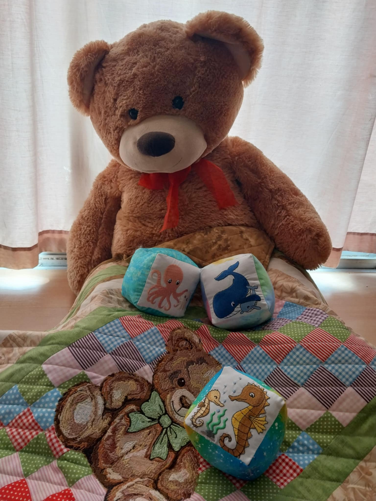 "Sea Creatures" Soft Baby Blocks