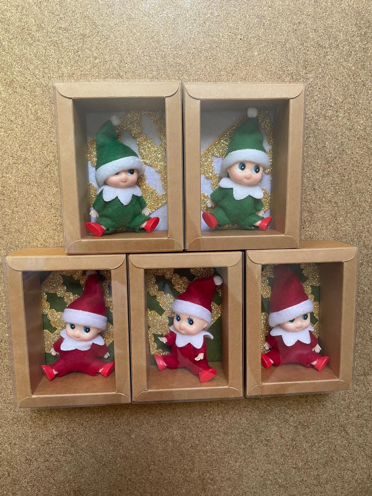 Little Elf on shelf in a keepsake box