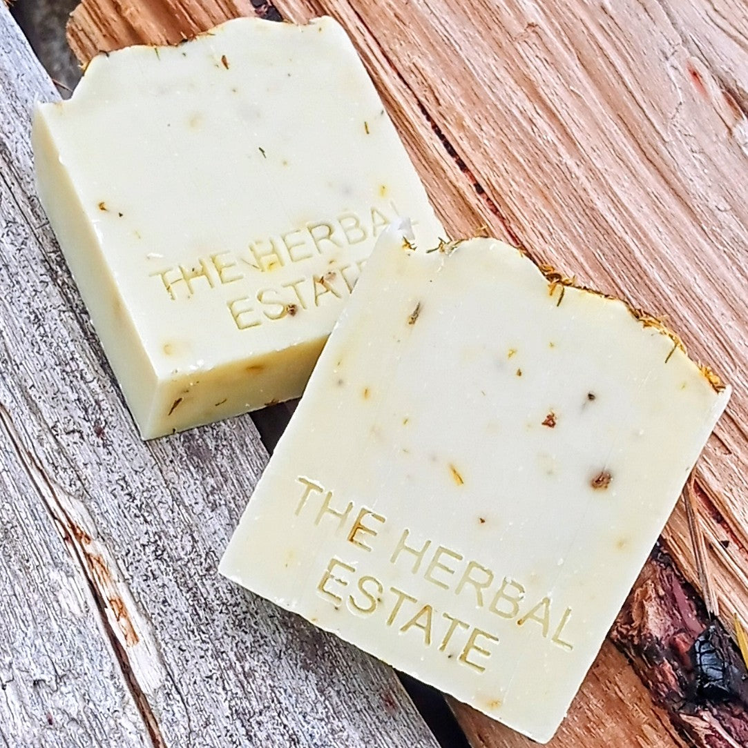 2 x  Calendula Bars | Gentle Herbal  Bar | Sensitive Skin Cleanser | Natural Handmade | Soothing Skin Care   120g each.
