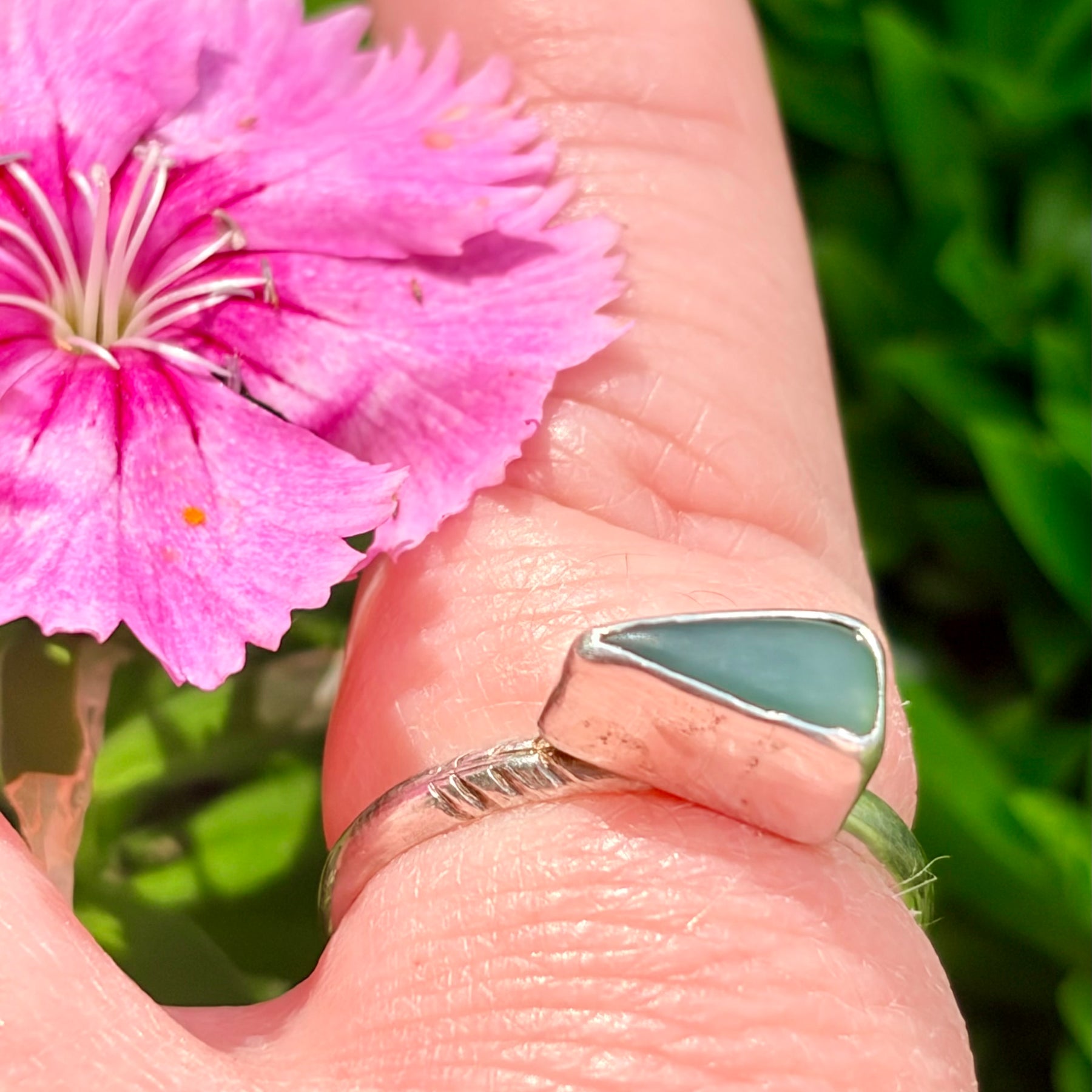 Pounamu Arrow Sterling Silver Ring