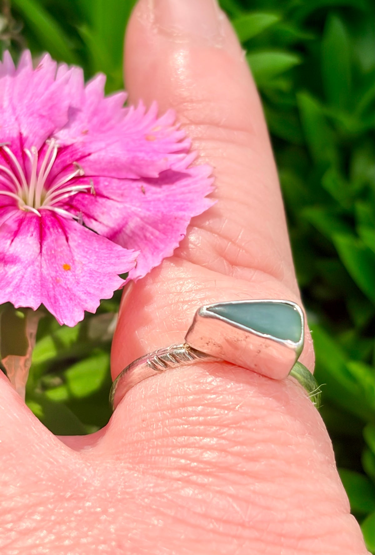 Pounamu Arrow Sterling Silver Ring