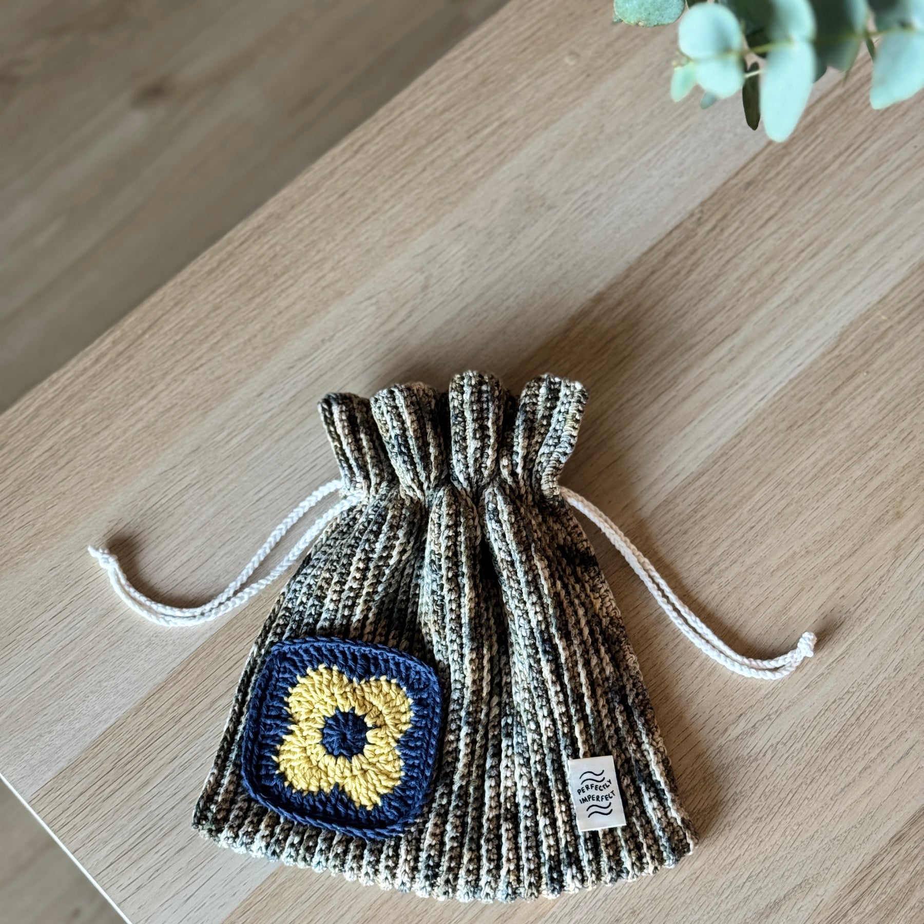 Drawstring Bag | Not Your Regular Drawstring Bag | Handmade Crochet Pouch