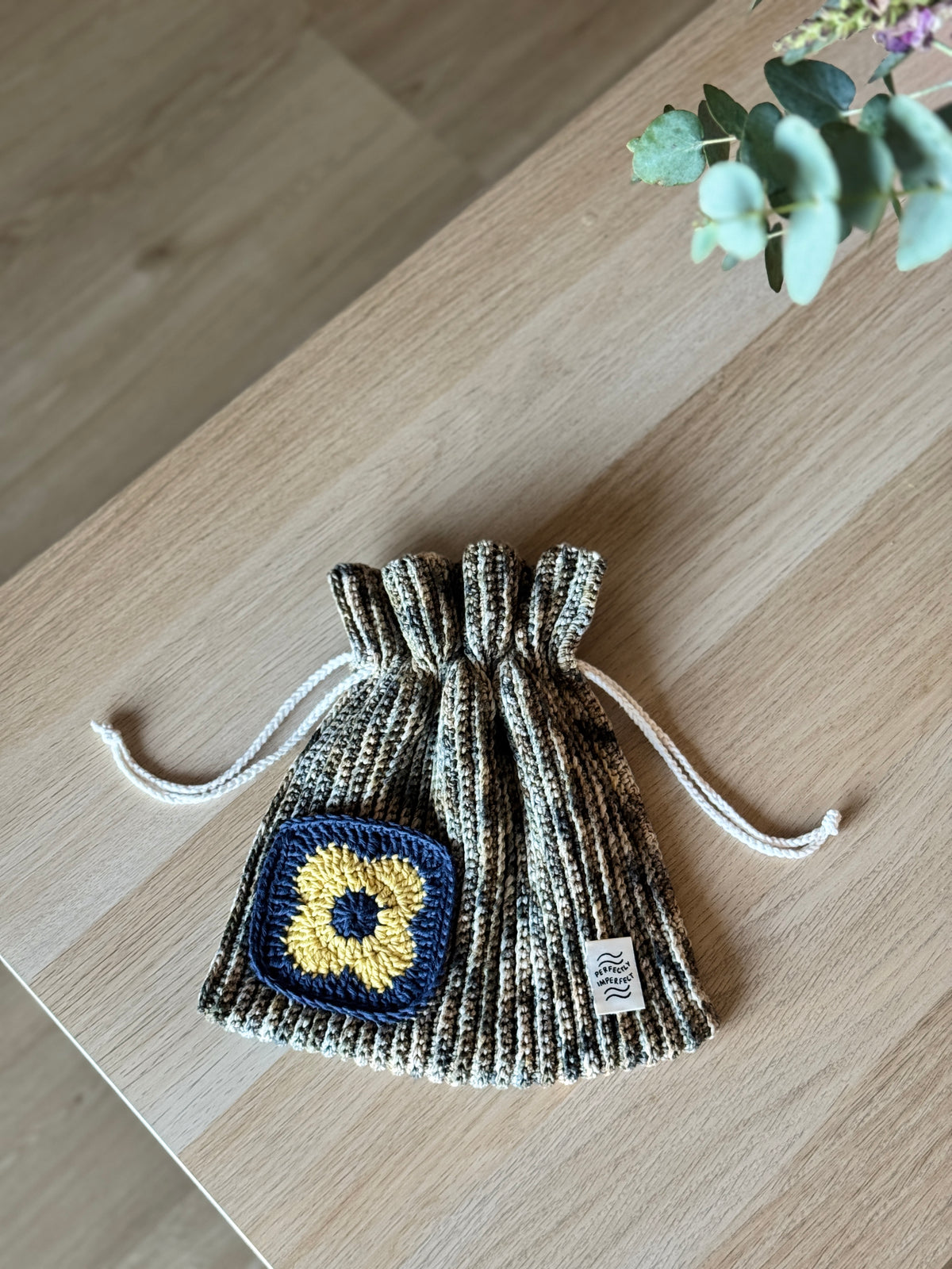 Drawstring Bag | Not Your Regular Drawstring Bag | Handmade Crochet Pouch