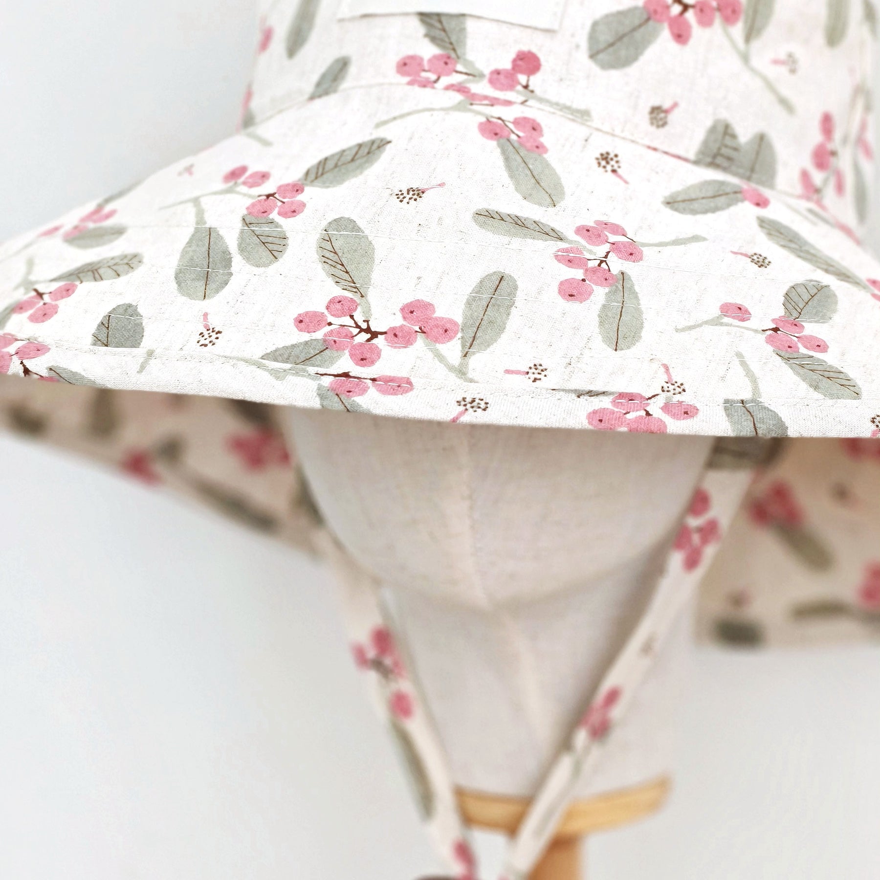 Adult Wide Brim Cotton Summer Sun Hat, Adult Floral Summer Hat