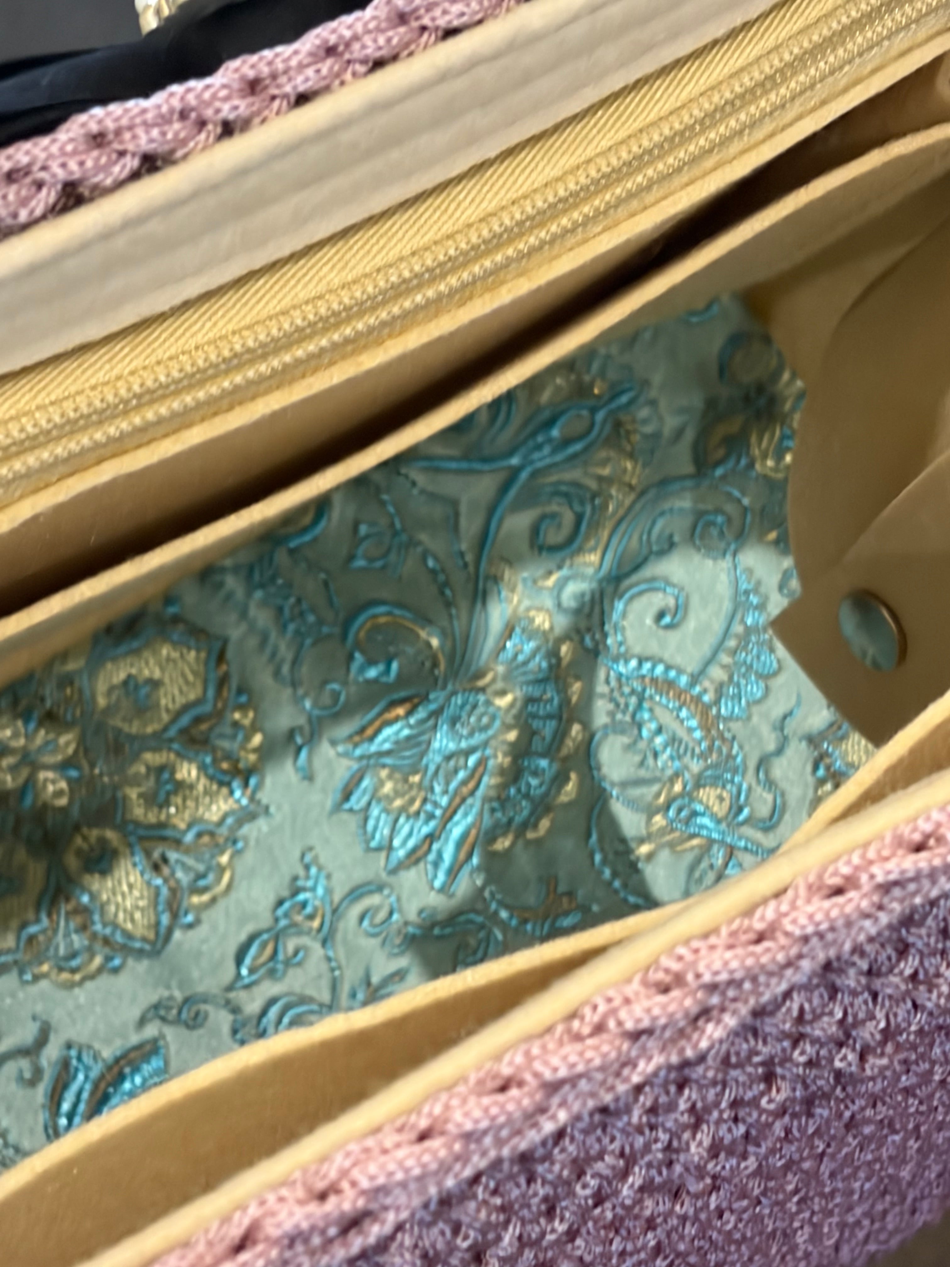 No 1, Blush Crocheted Shopper