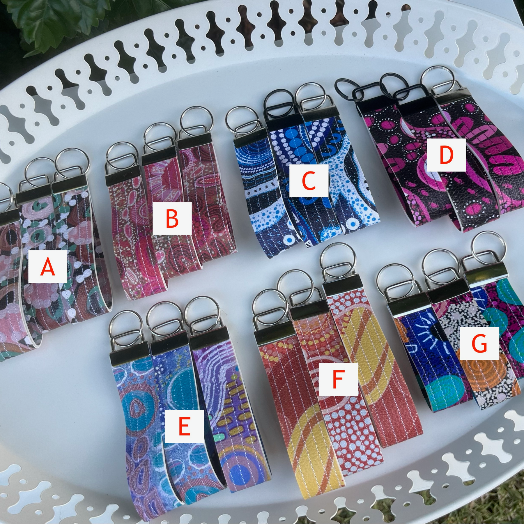 Wristlet Key fobs (Indigenous Designs)  | Ready to ship | FREE Postage