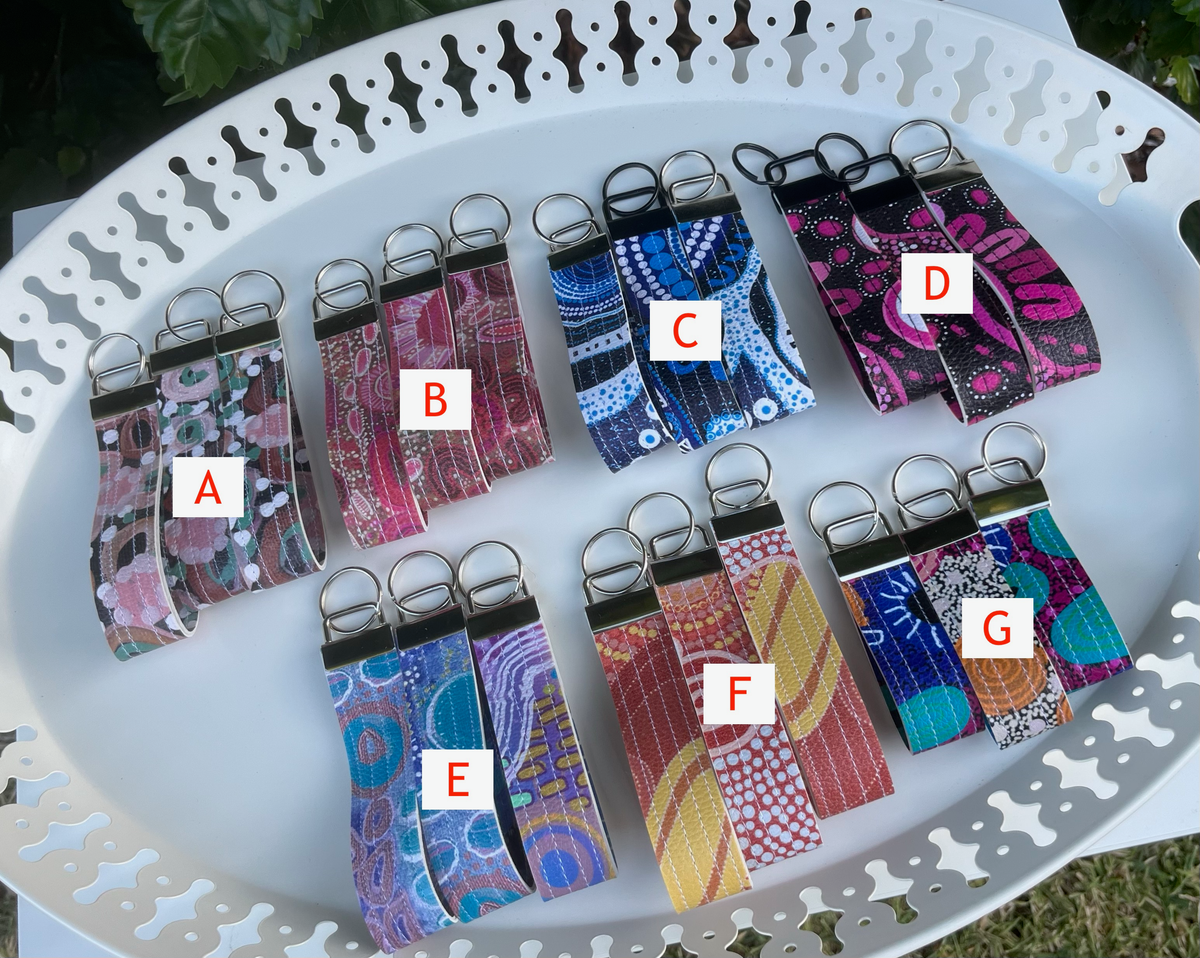 Wristlet Key fobs (Indigenous Designs)  | Ready to ship | FREE Postage