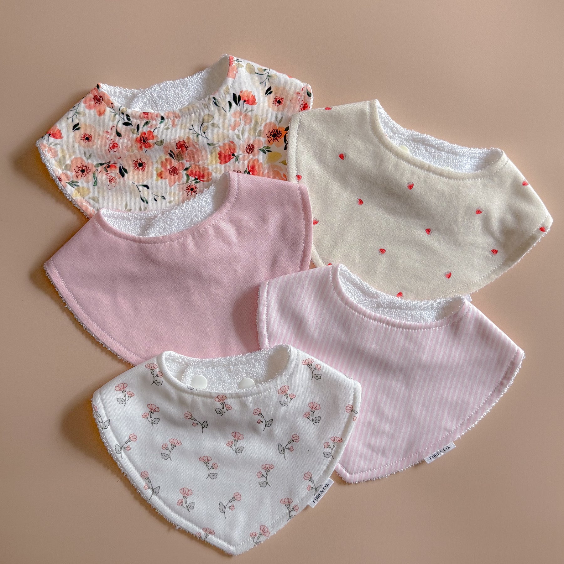 Baby girl dribble set (pack of 5)