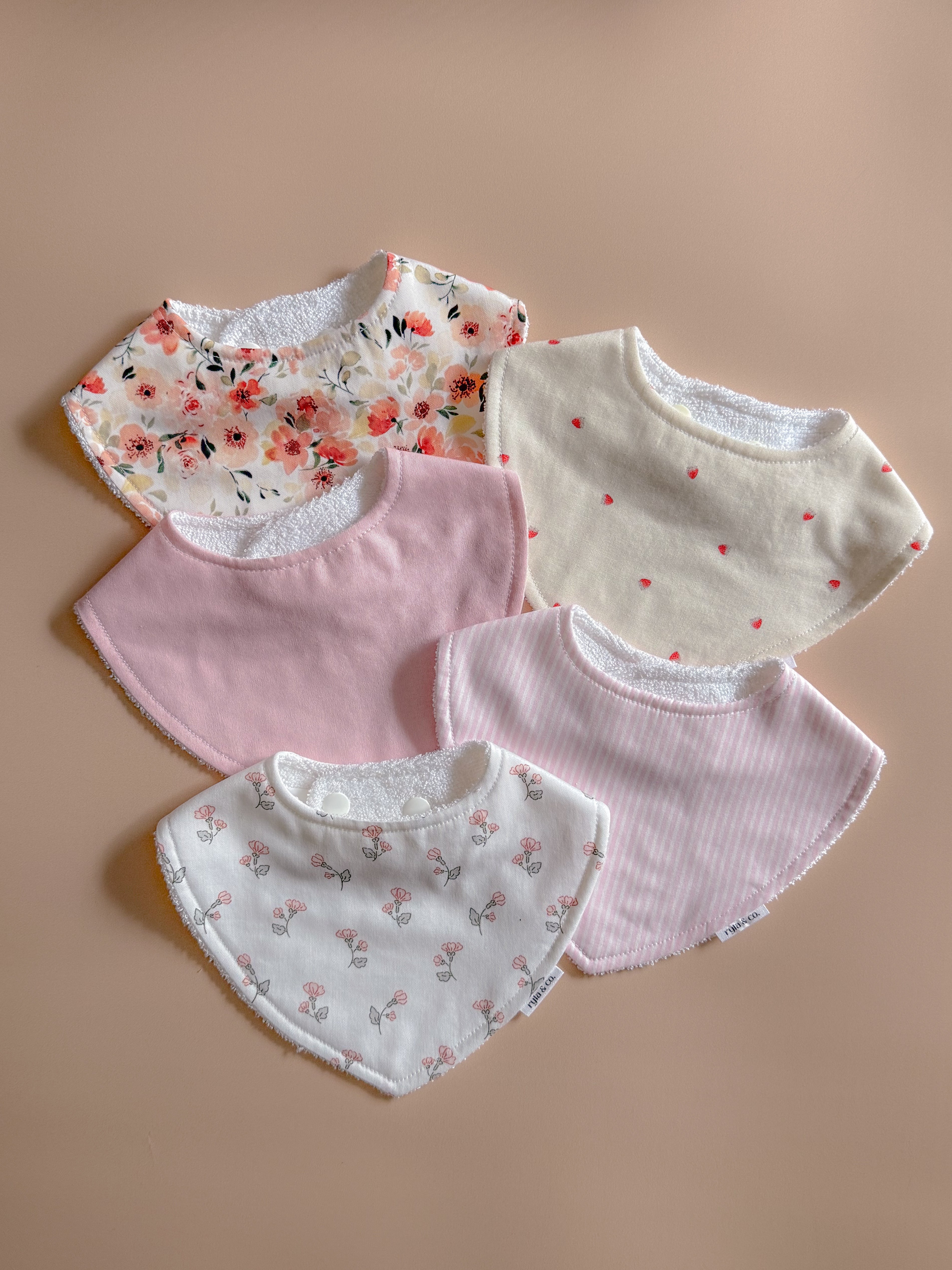 Baby girl dribble set (pack of 5)