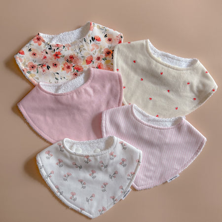 Baby girl dribble set (pack of 5)