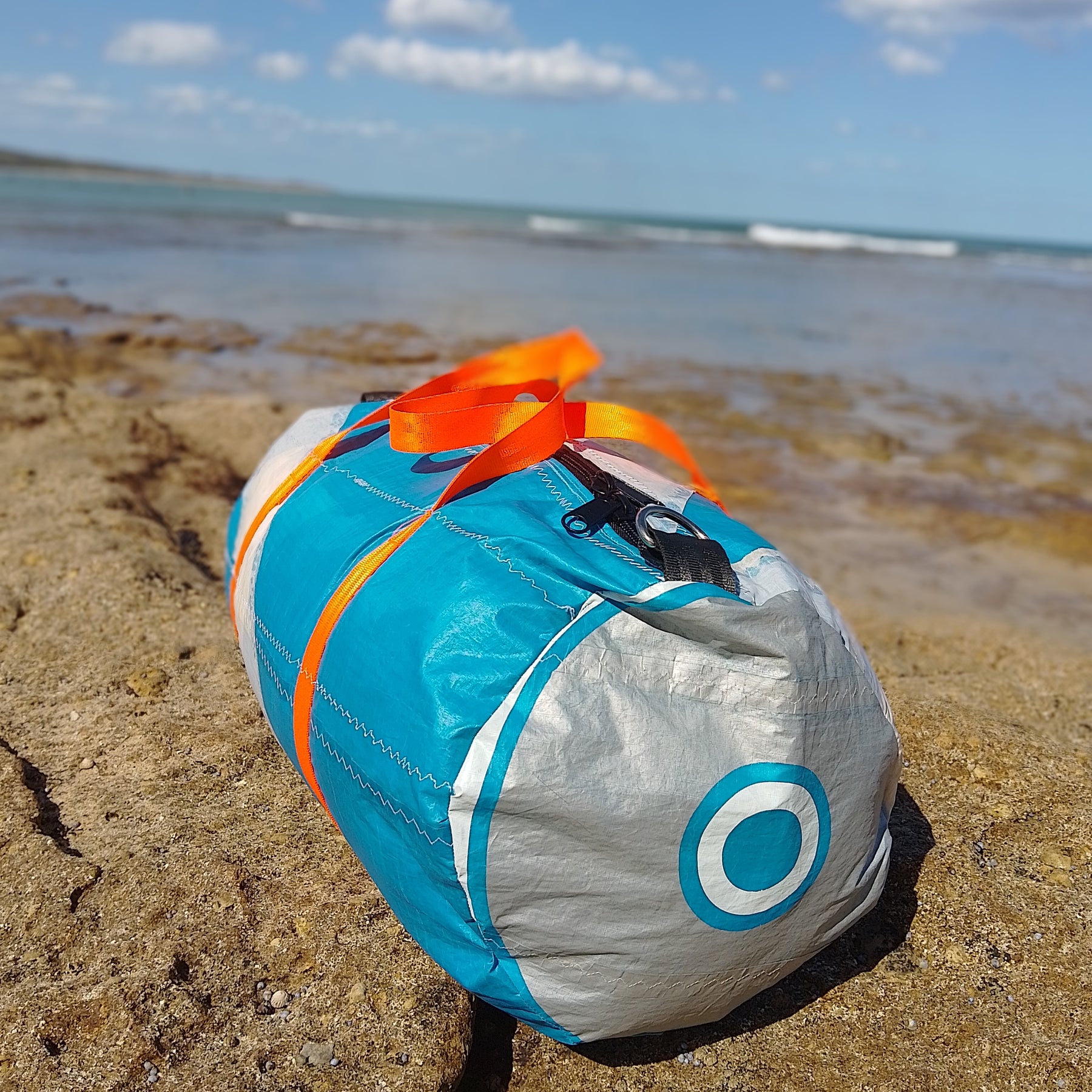 One-of-a-Kind Kite Duffle | Sustainable Handmade Bag Made in Torquay
