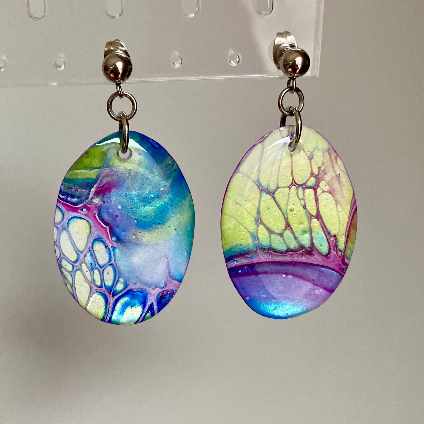 Unmatched Oval Artisan Earrings