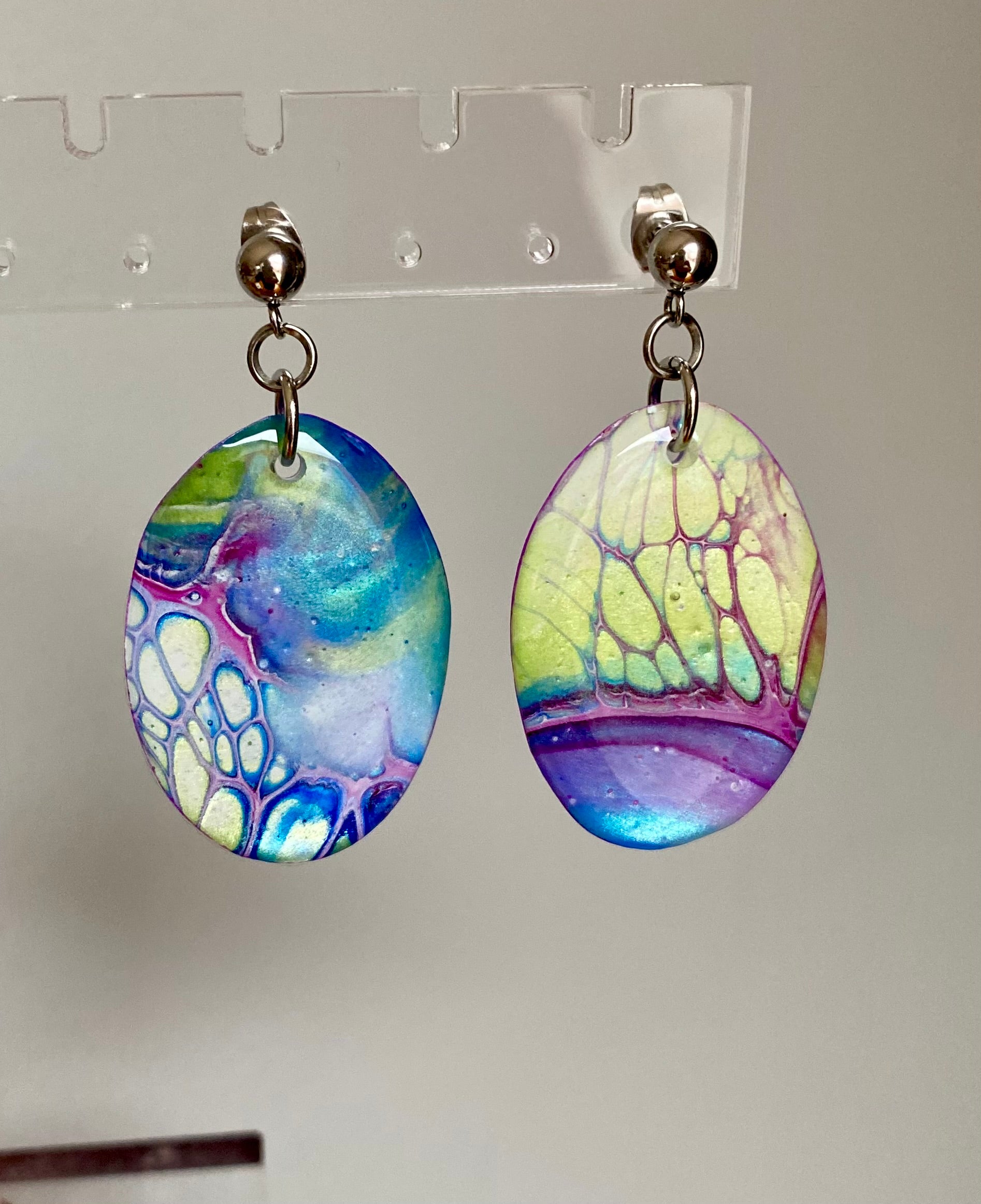 Unmatched Oval Artisan Earrings