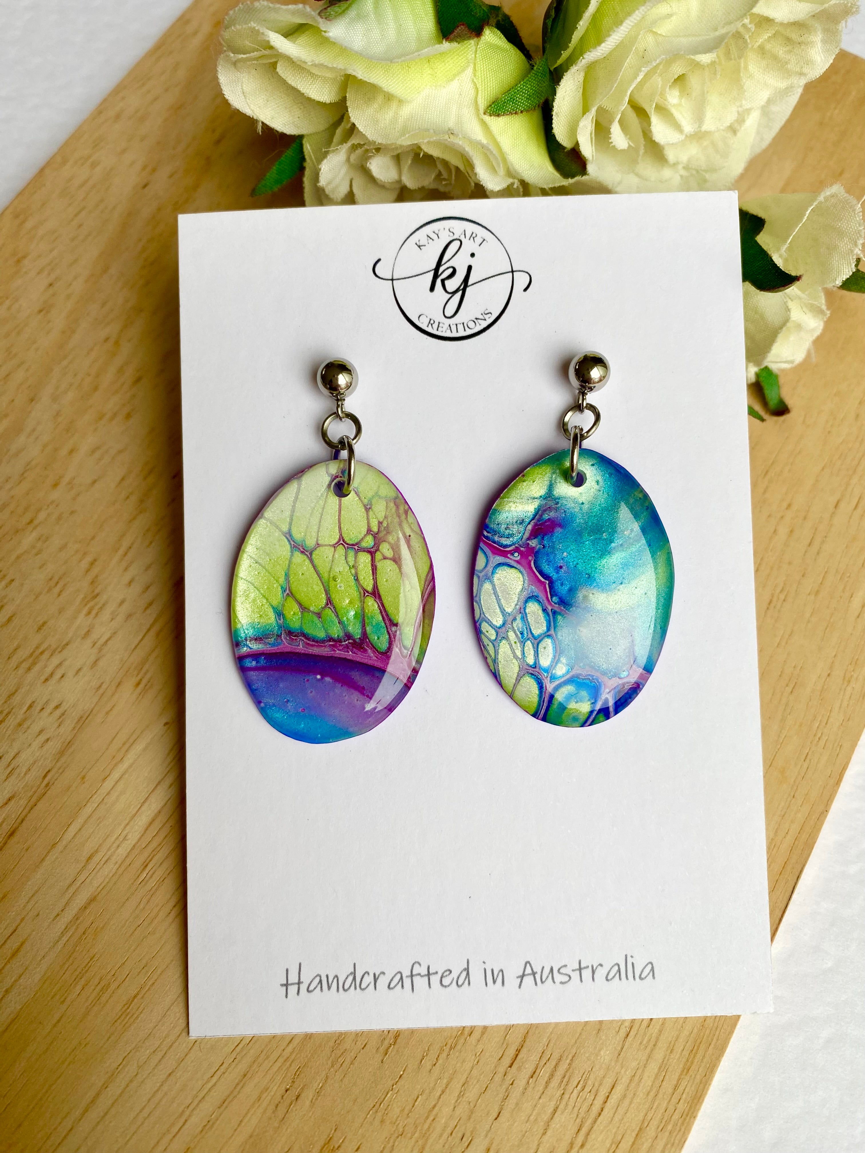 Unmatched Oval Artisan Earrings