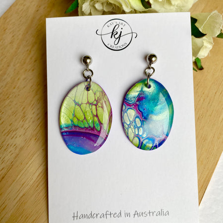 Unmatched Oval Artisan Earrings