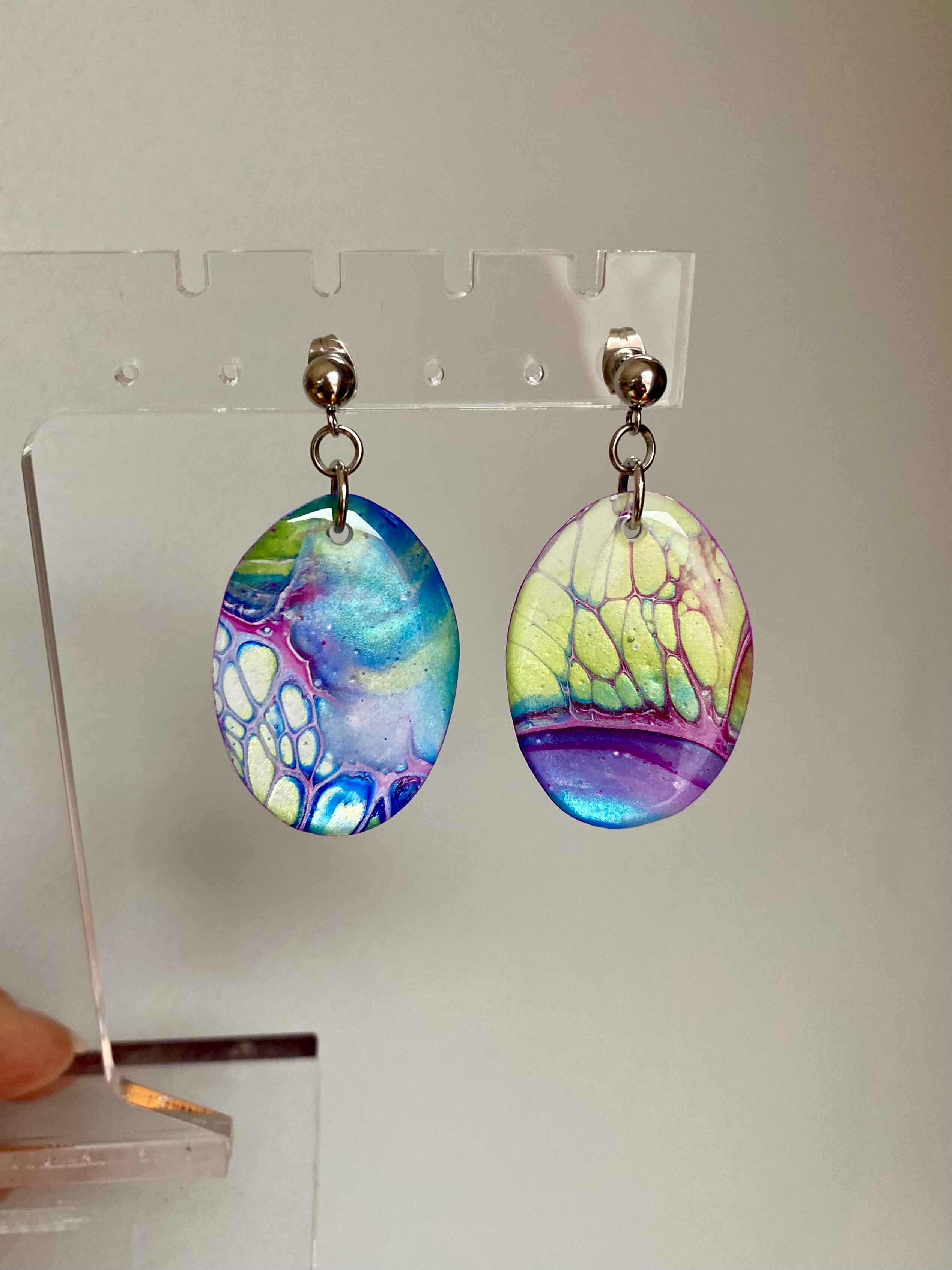 Unmatched Oval Artisan Earrings