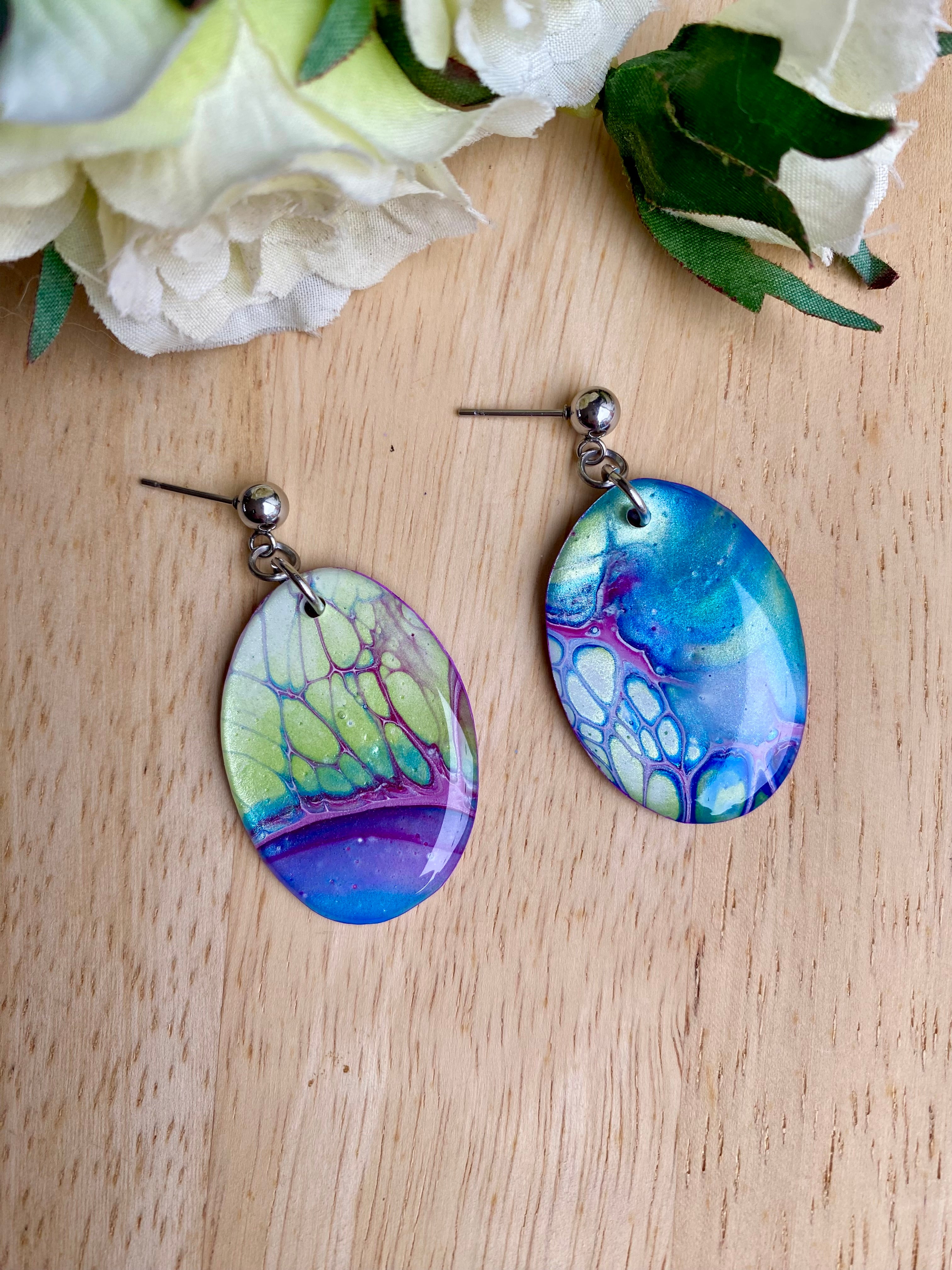 Unmatched Oval Artisan Earrings