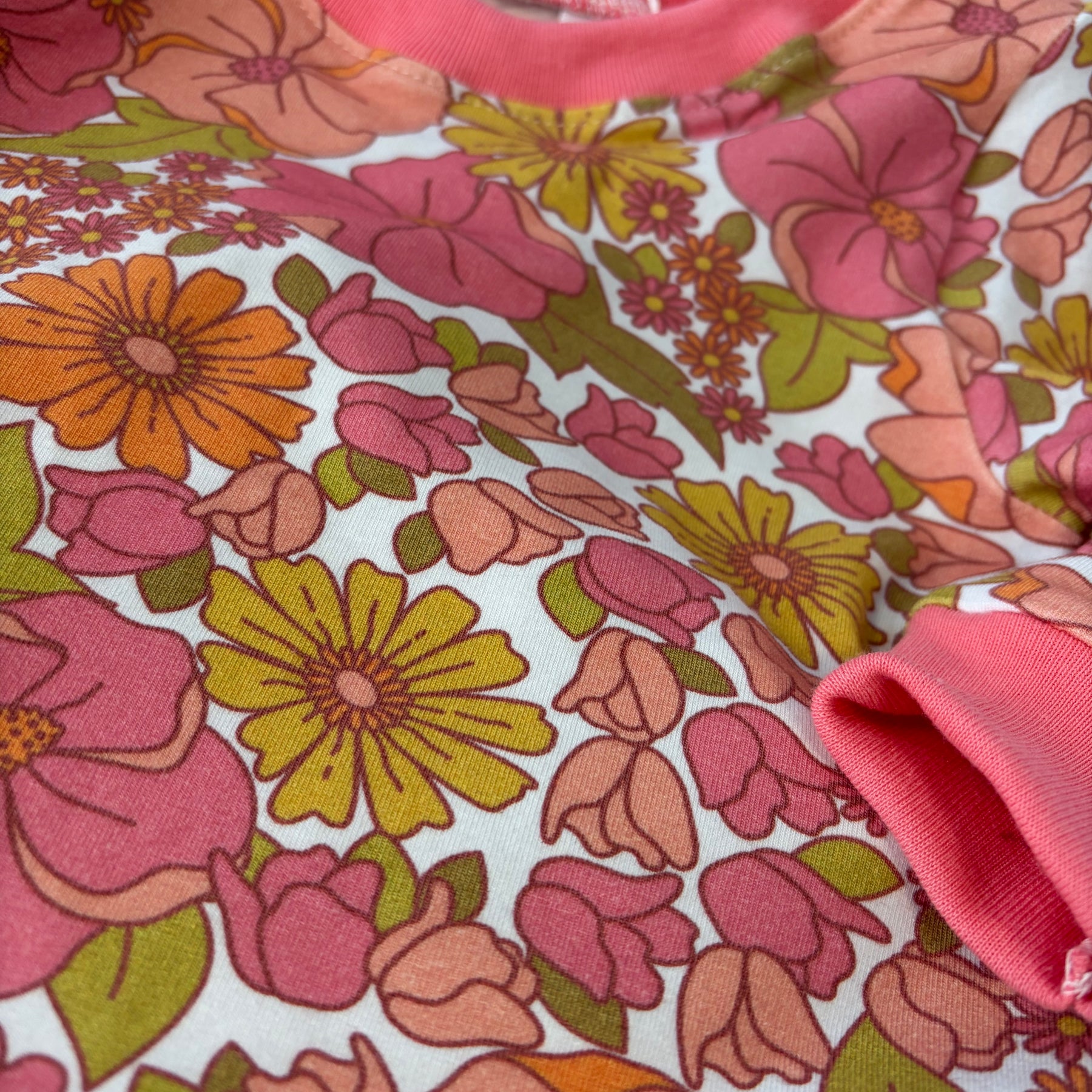 Vintage Bloom Floral Top and Pants Set