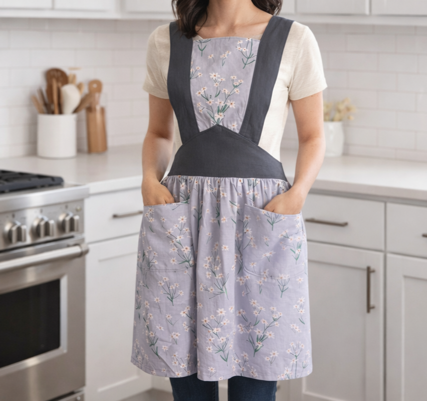 1940’s Vintage-Inspired Handmade Apron – Vintage Bloom