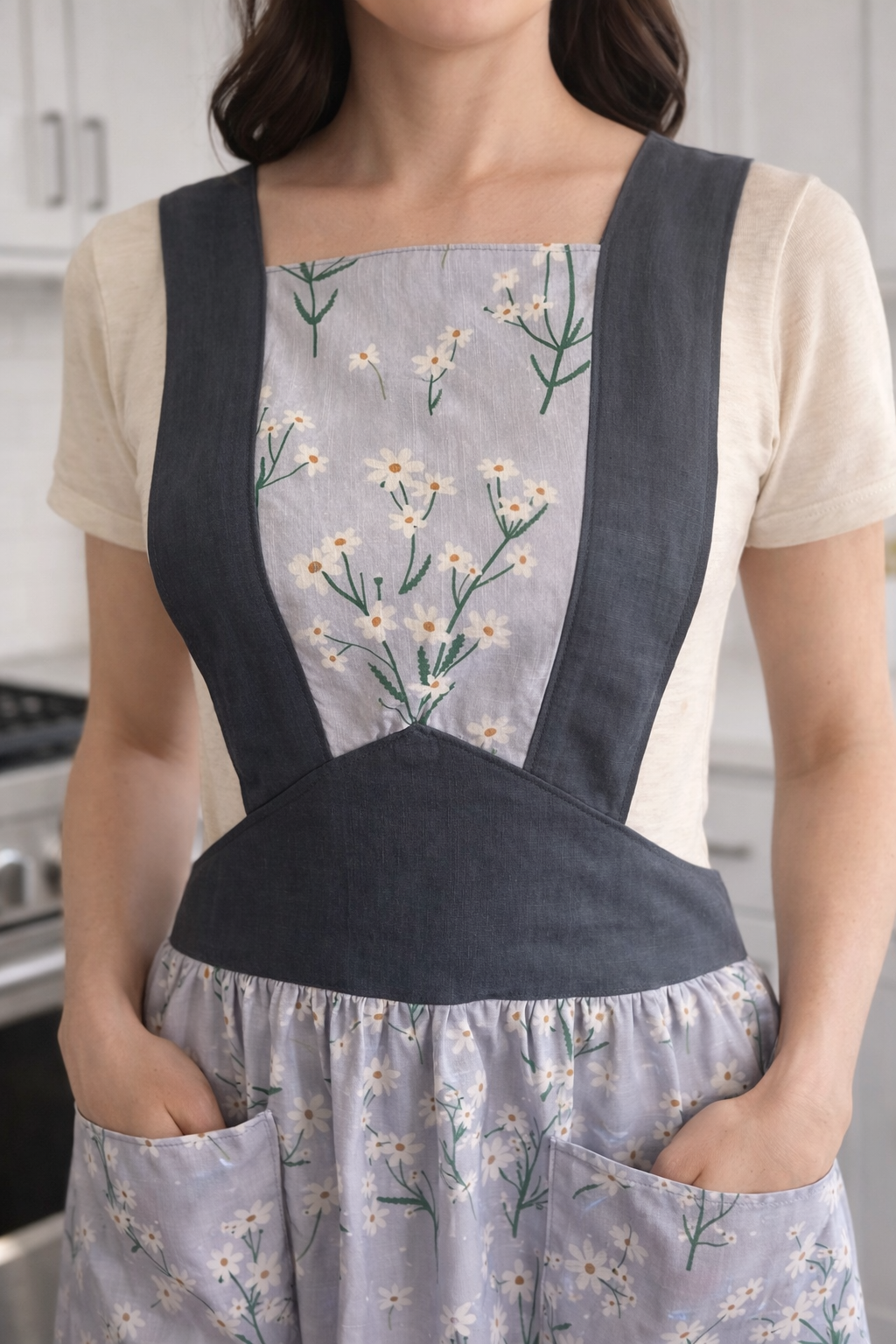 1940’s Vintage-Inspired Handmade Apron – Vintage Bloom