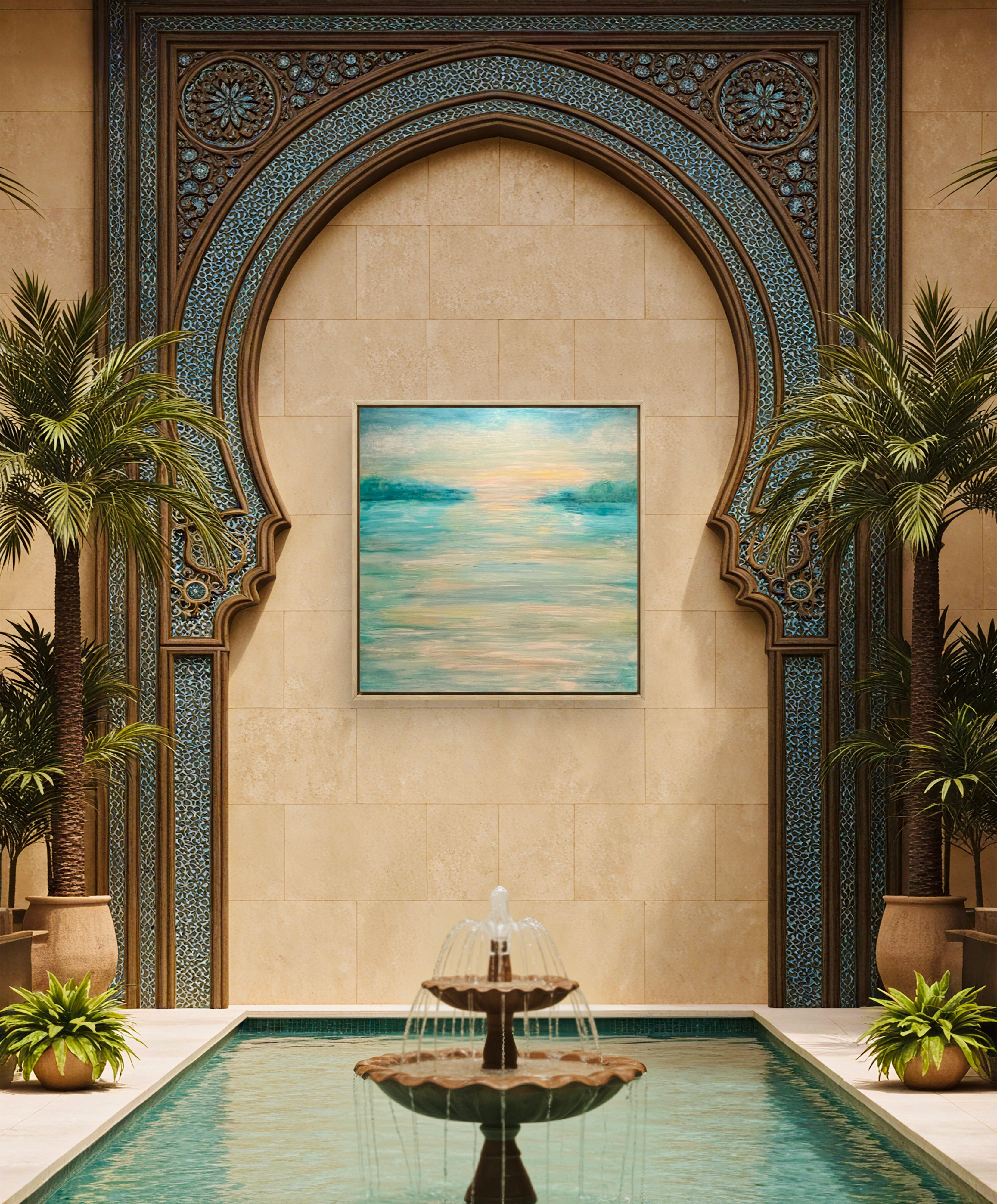 Sweet Melody - XL Abstract Seascape 79x79