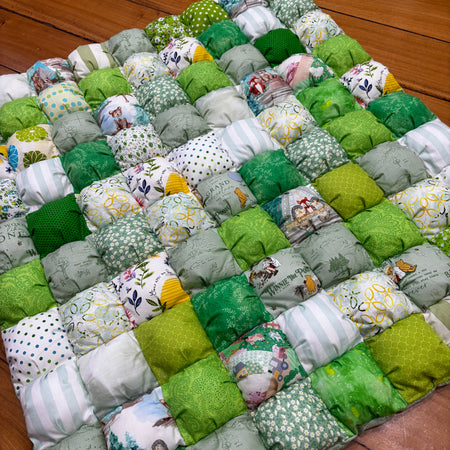 Handmade Puff Quilt & Play Mat
