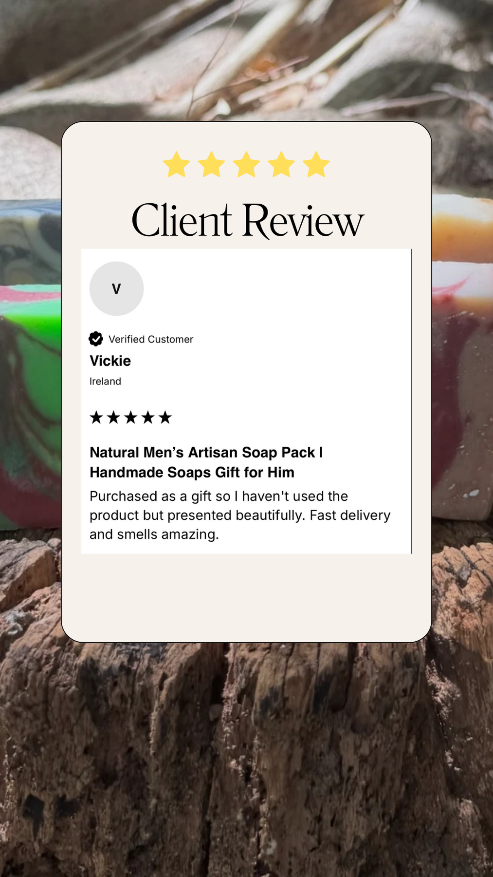 Natural Men’s Artisan Soap Pack | Handmade Soaps Gift for Him