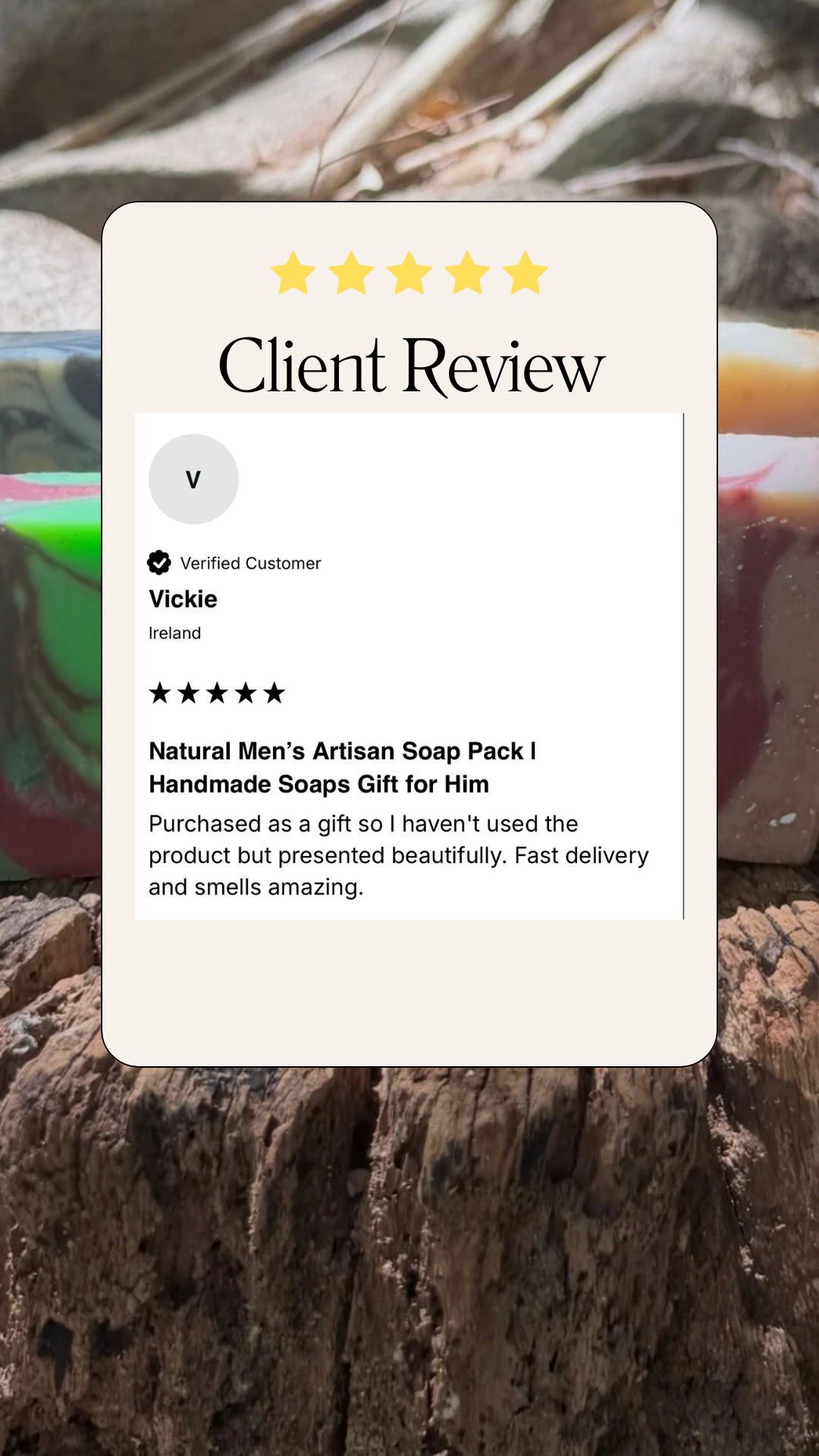 Natural Men’s Artisan Soap Pack | Handmade Soaps Gift for Him