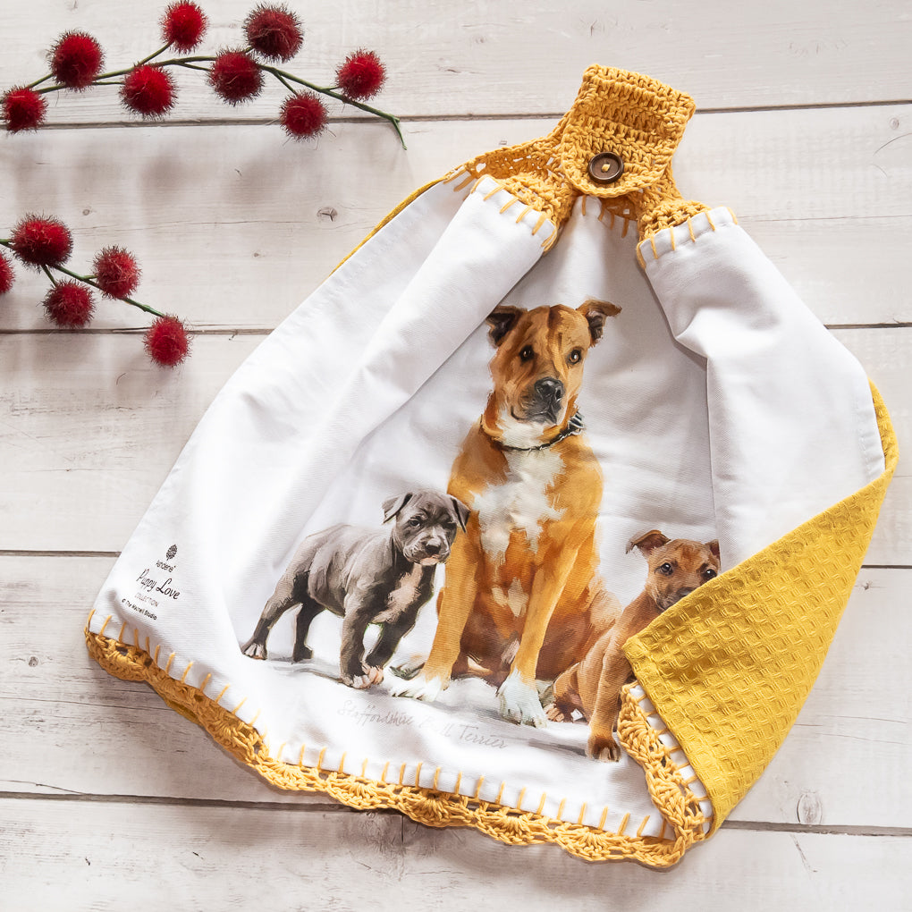 Pet Lovers Hanging Tea Towel / Hand Towels - Double