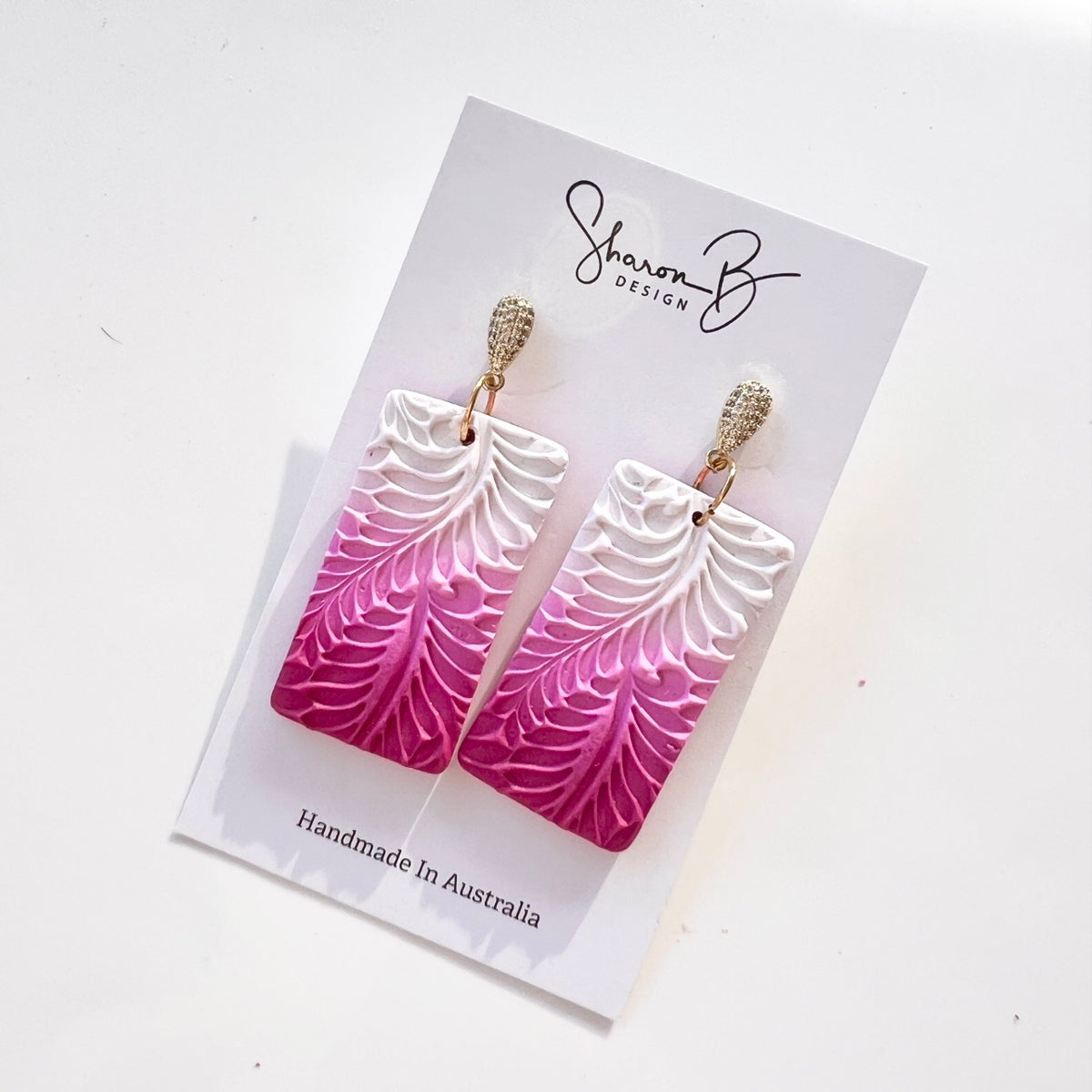 Earrings~Dangles~Botanical~Ombré