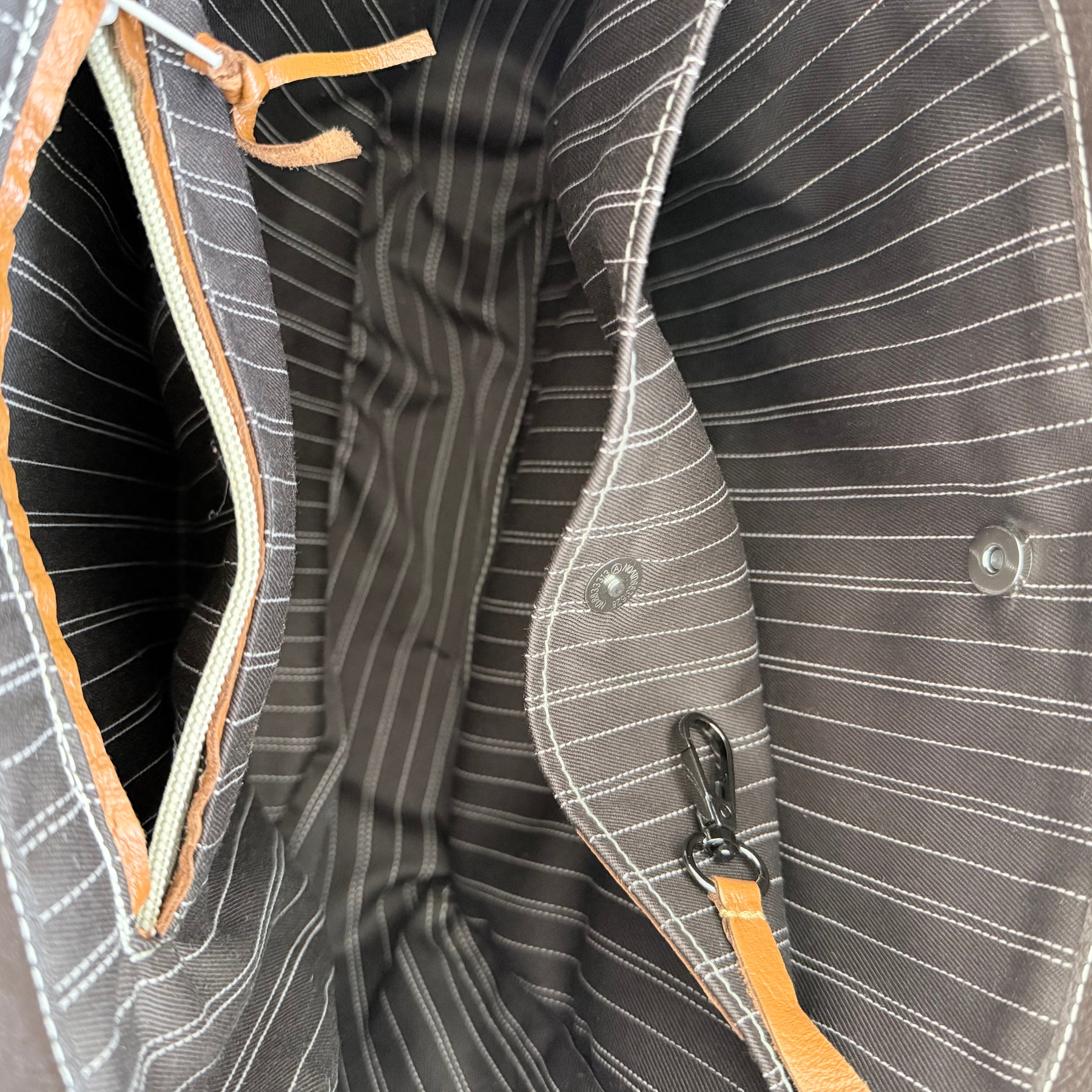 Brown Genuine Leather Tote Bag