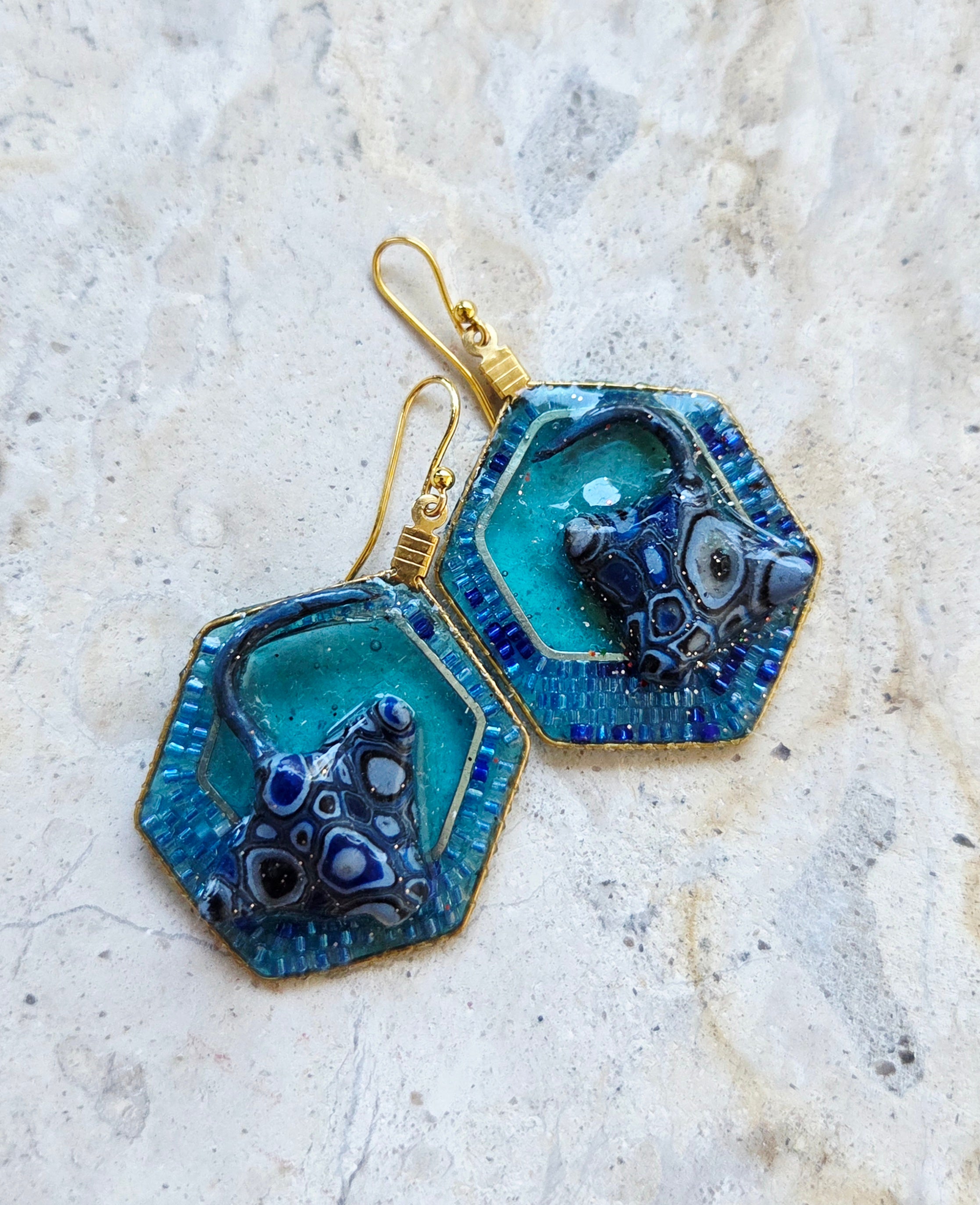 Ocean Jewel Stingray Earrings