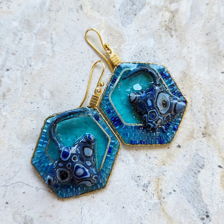 Ocean Jewel Stingray Earrings