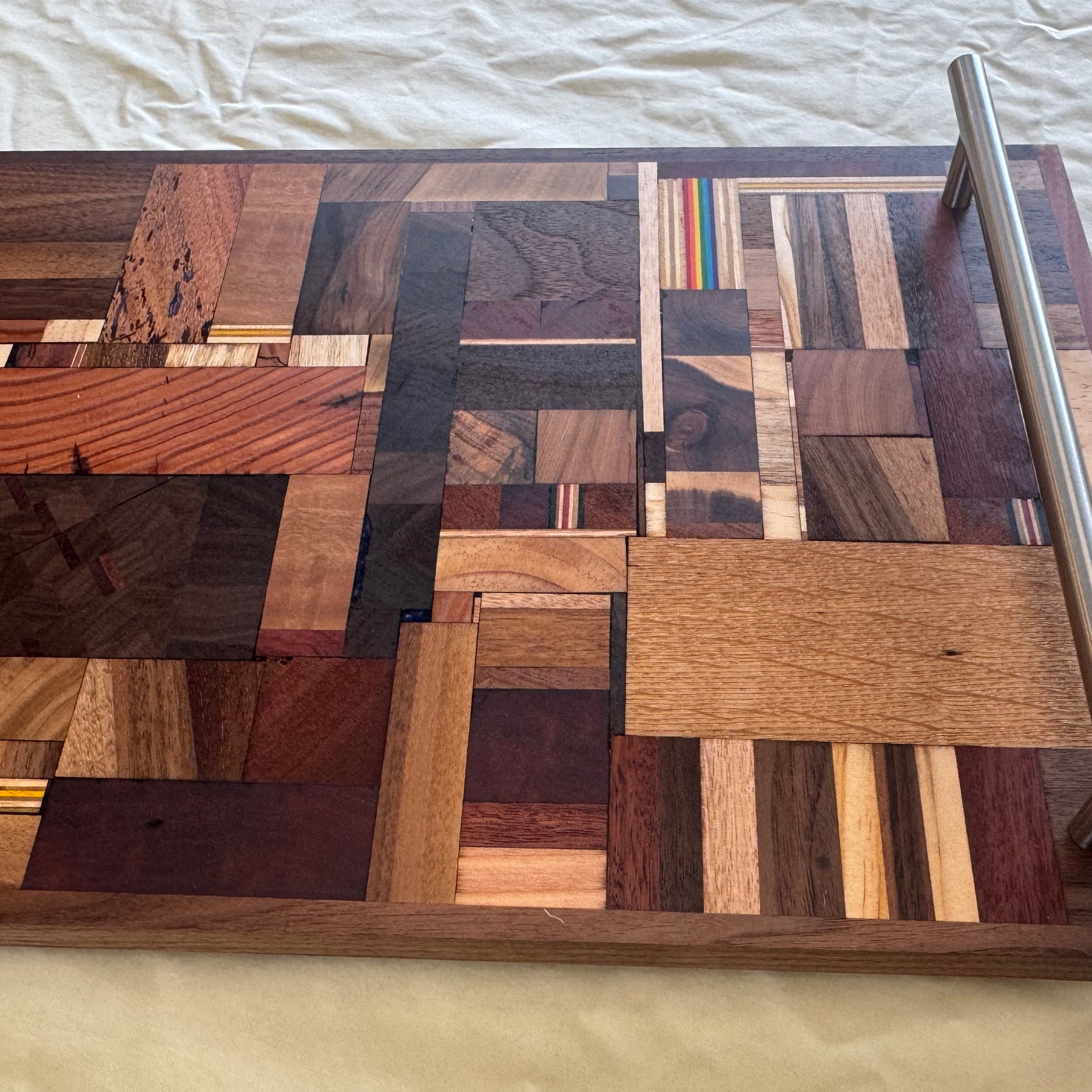 Chaos pattern Serving Board with Handles