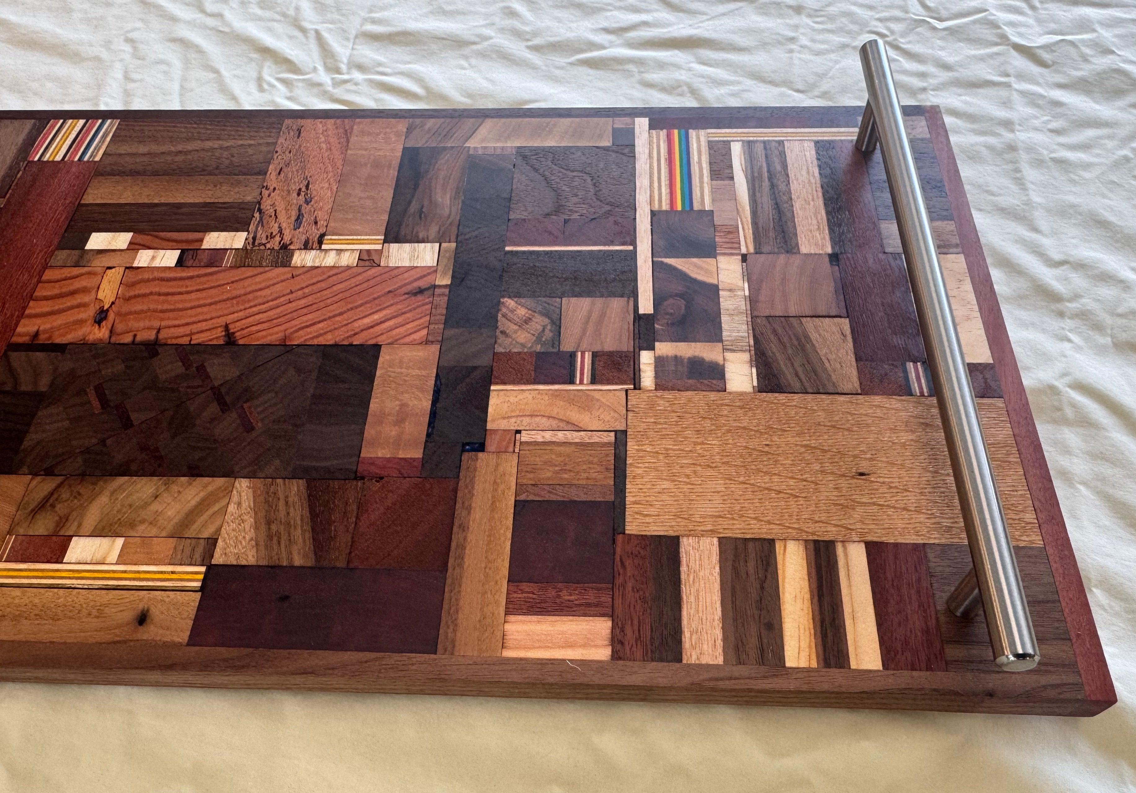 Chaos pattern Serving Board with Handles