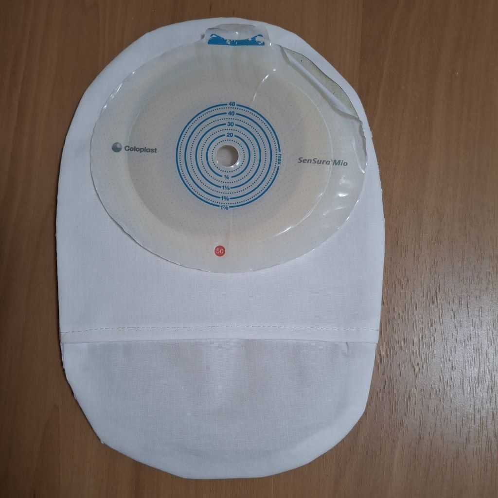 STOMA BAG COVER REGULAR LACE WHITE ILEOSTOMY, COLOSTOMY, UROSTOMY