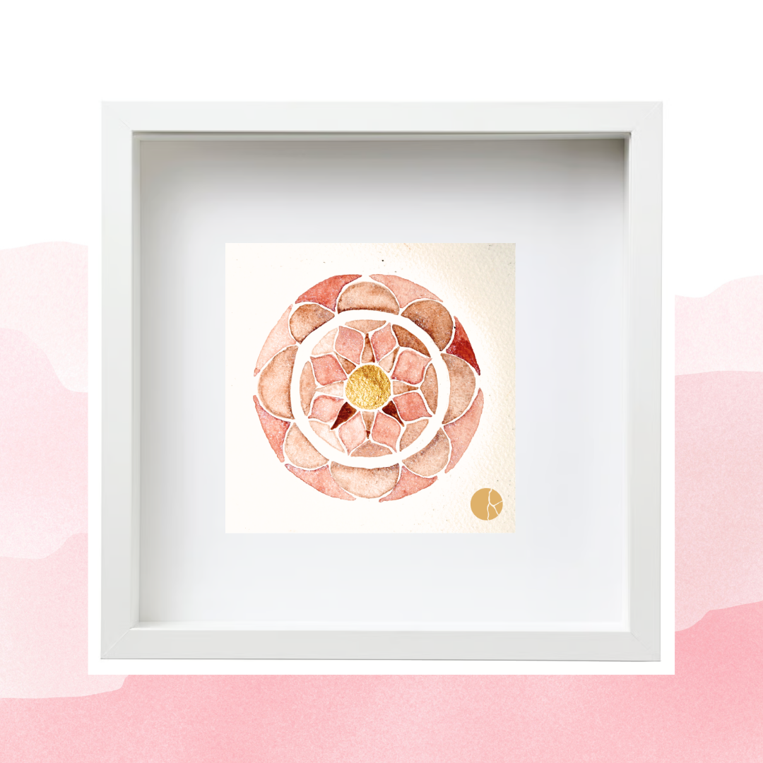 Nurtured Abundance with Crushed Garnet, Bloodstone, Jasper and Fuchsite