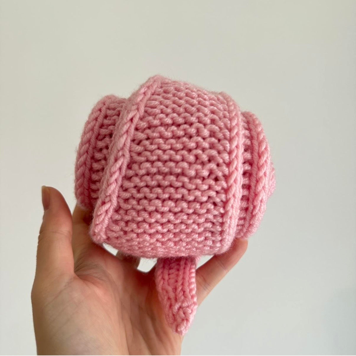 Knitted wool sophie scarf in Pink