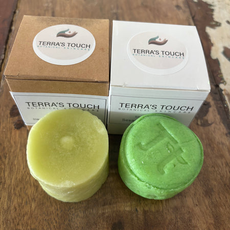 Sesame & Lemongrass Shampoo & Conditioner Duo | Handmade Solid Hair Care