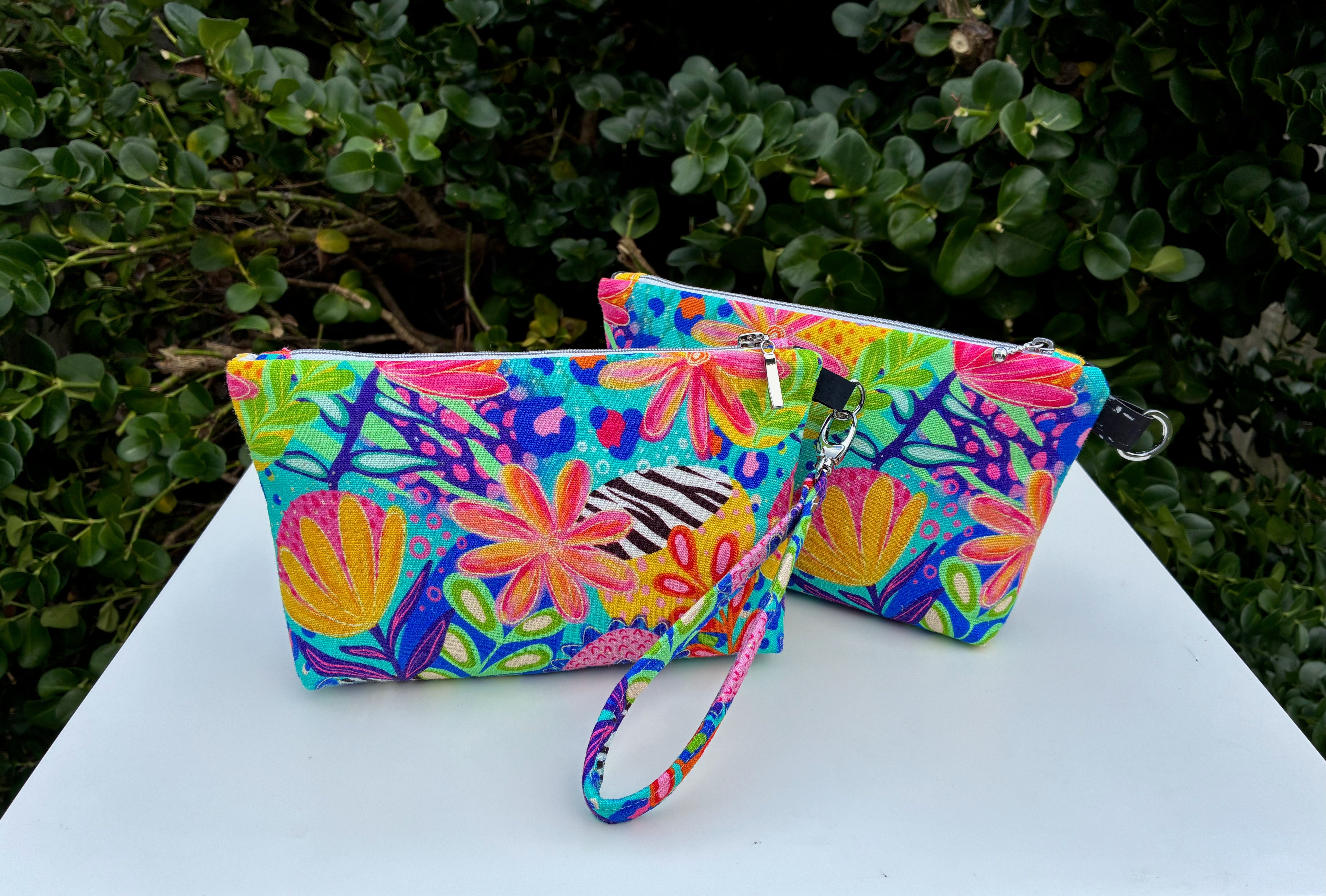 Norfolk Pouch - Calista Bright Floral (Ladybird and Roar)  | Ready to ship | FREE Postage