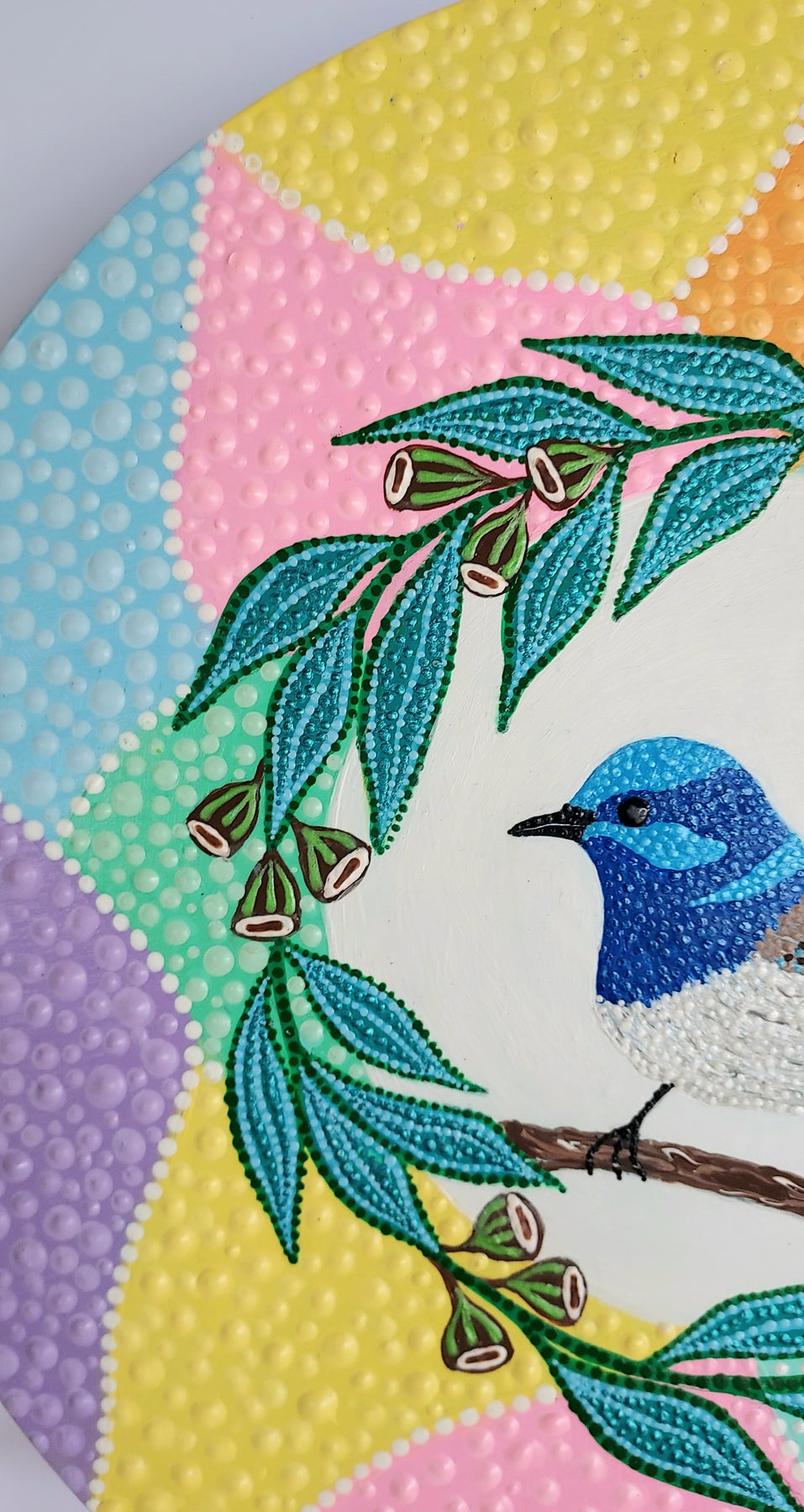 New Dot Art design called "" My Blue Wren"