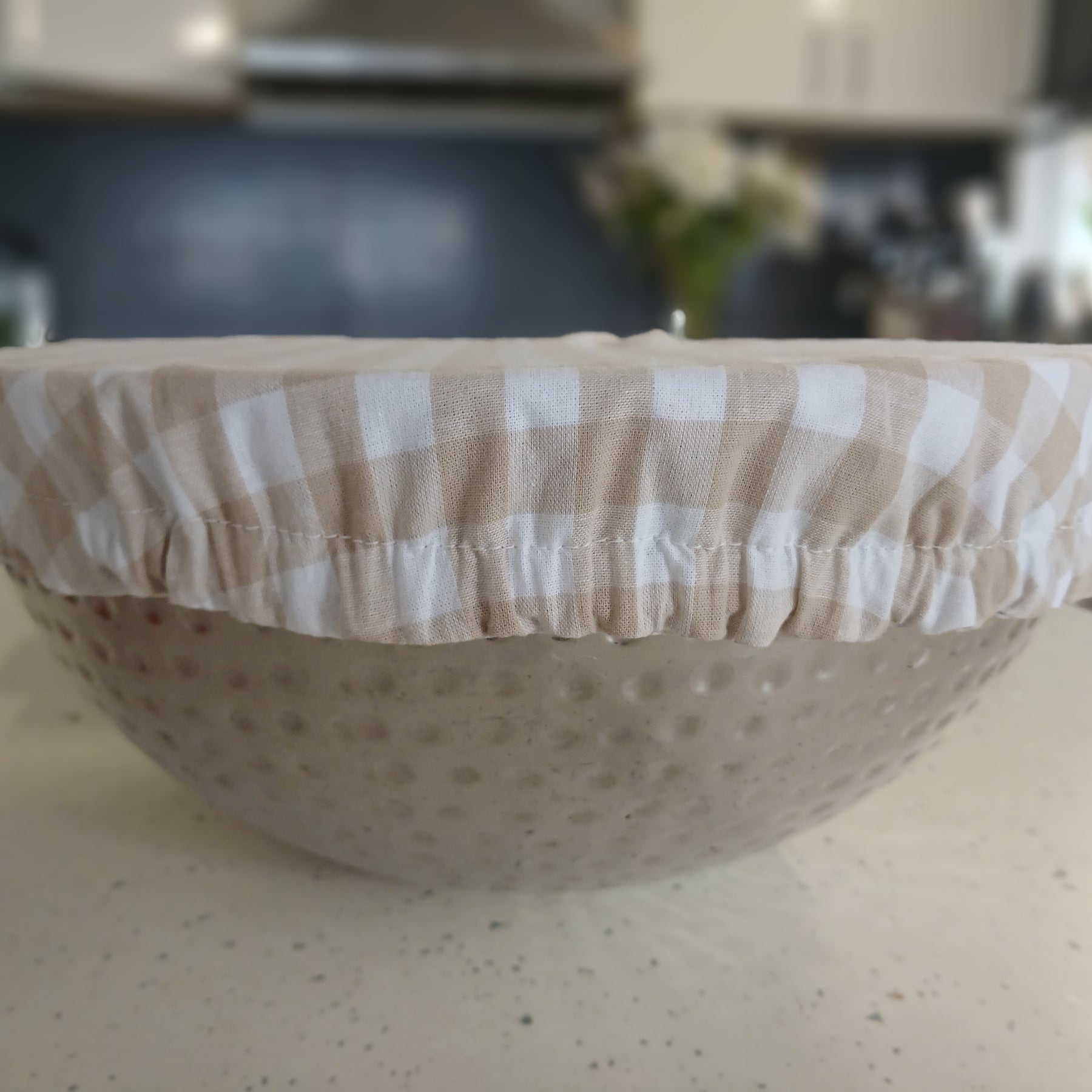 Reversible Reusable Bowl Covers Set of 2 - Alternate fabrics - 2 Looks in 1 - Handmade