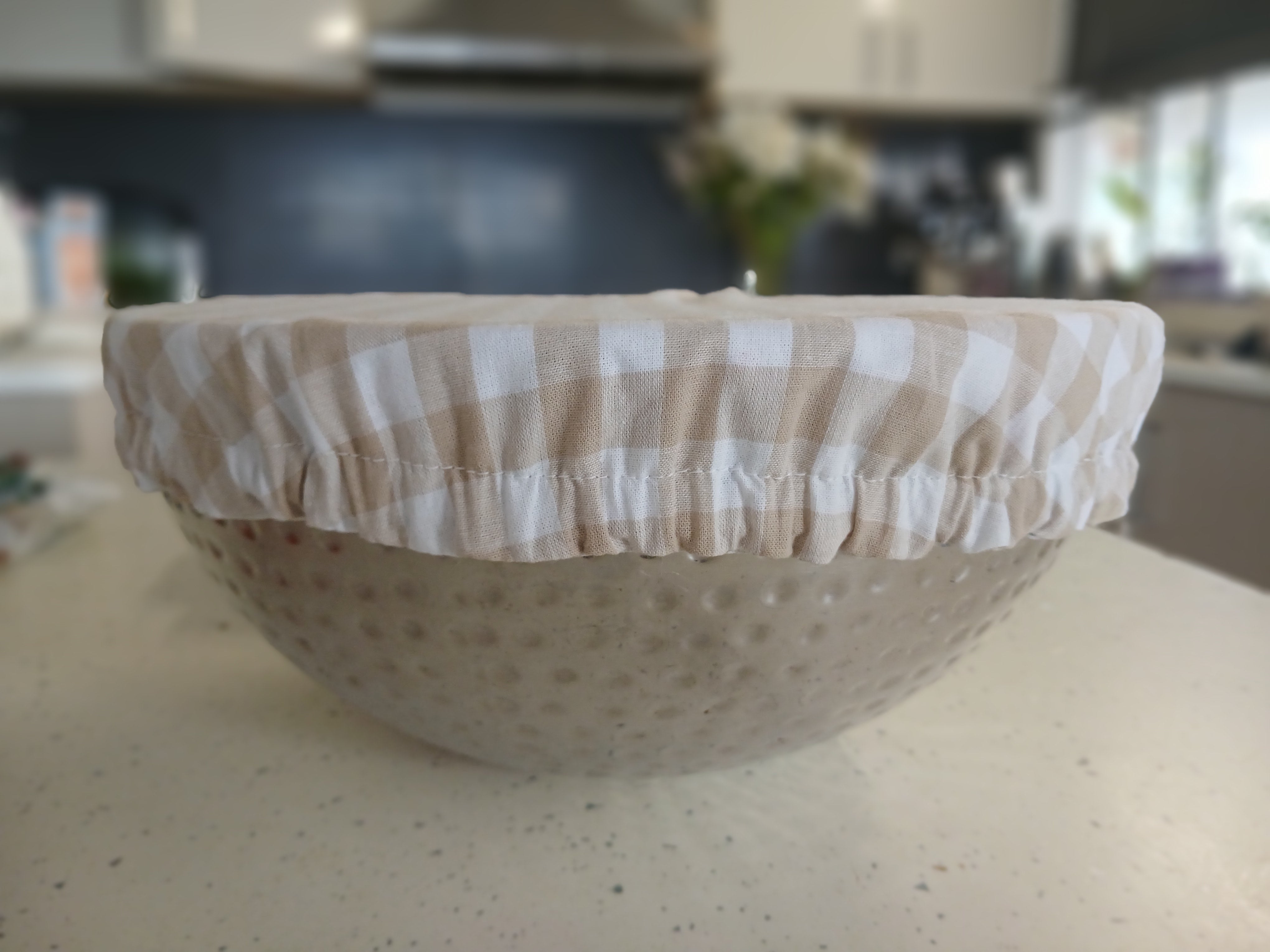 Reversible Reusable Bowl Covers Set of 2 - Alternate fabrics - 2 Looks in 1 - Handmade