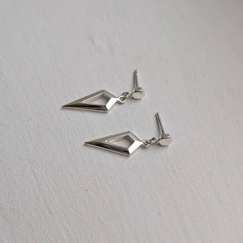 faceted hexagon & kite studs
